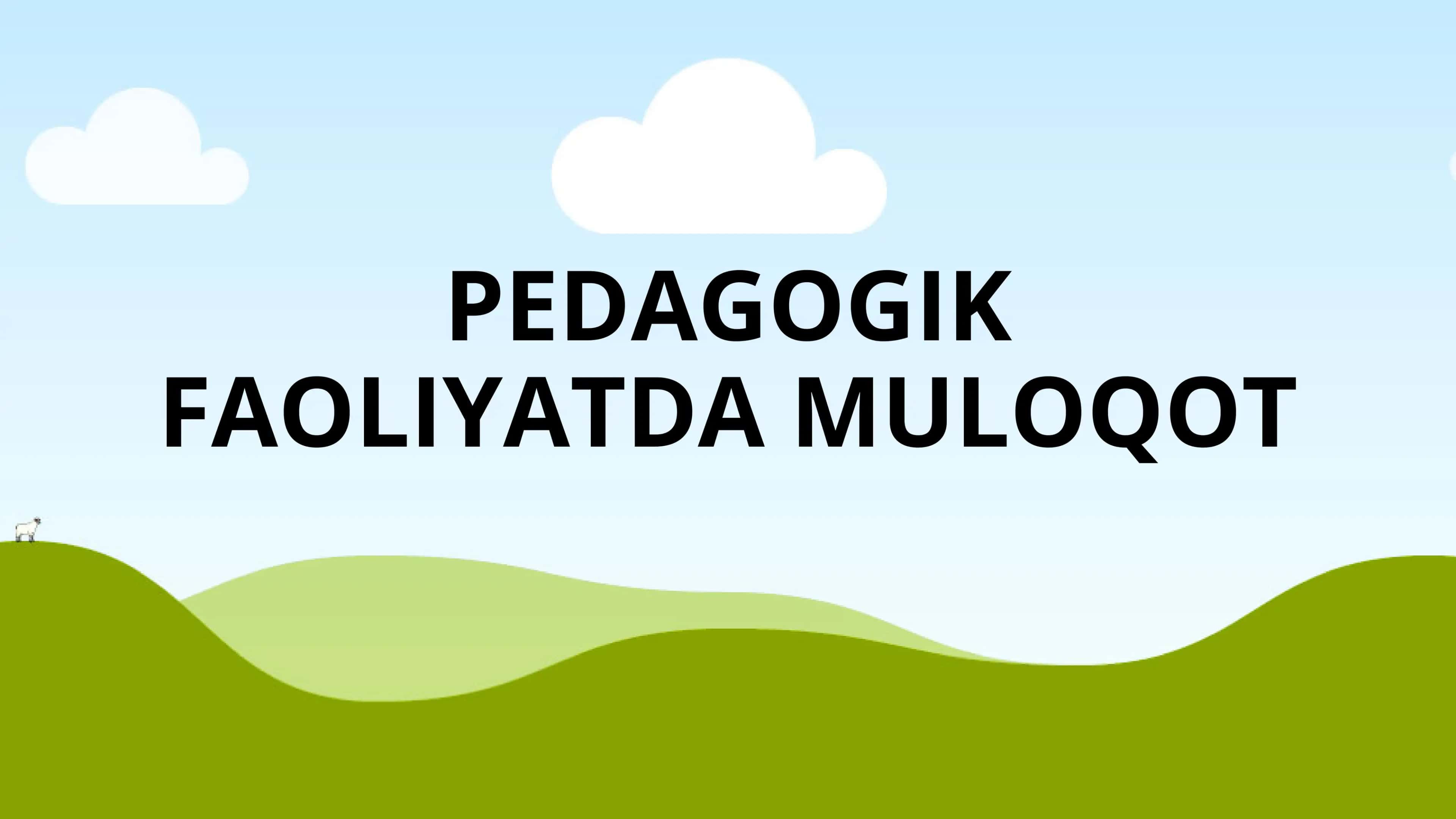 Pedagogik Muloqot 1