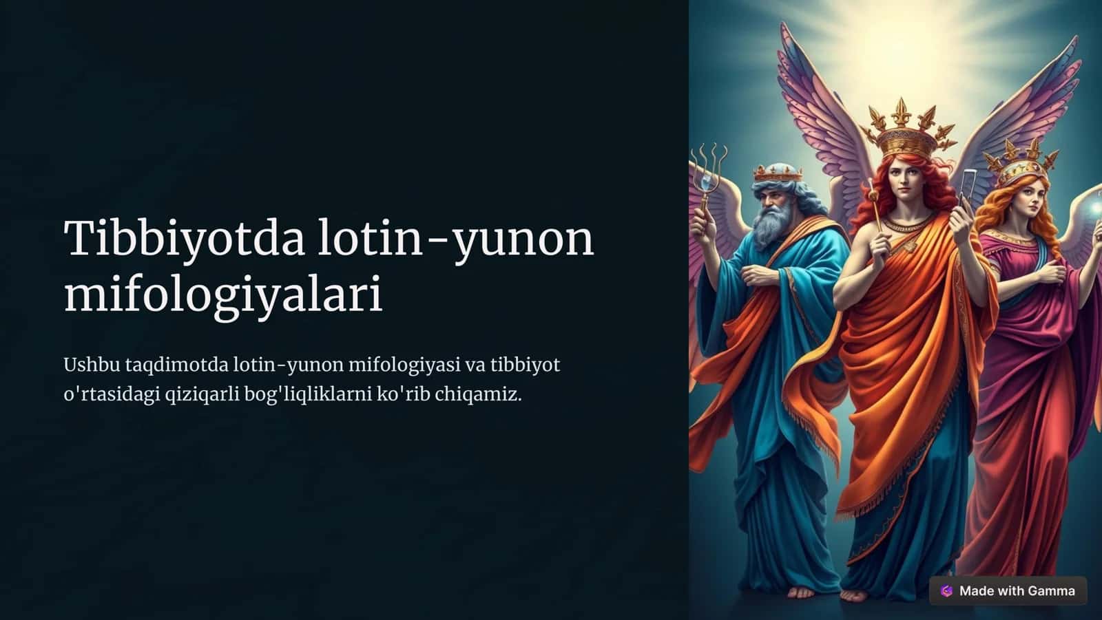 Tibbiyotda lotin-yunon mifologiyalari 1