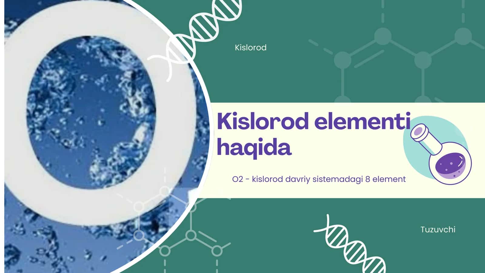 Kislorod elementi uchun taqdimot 1