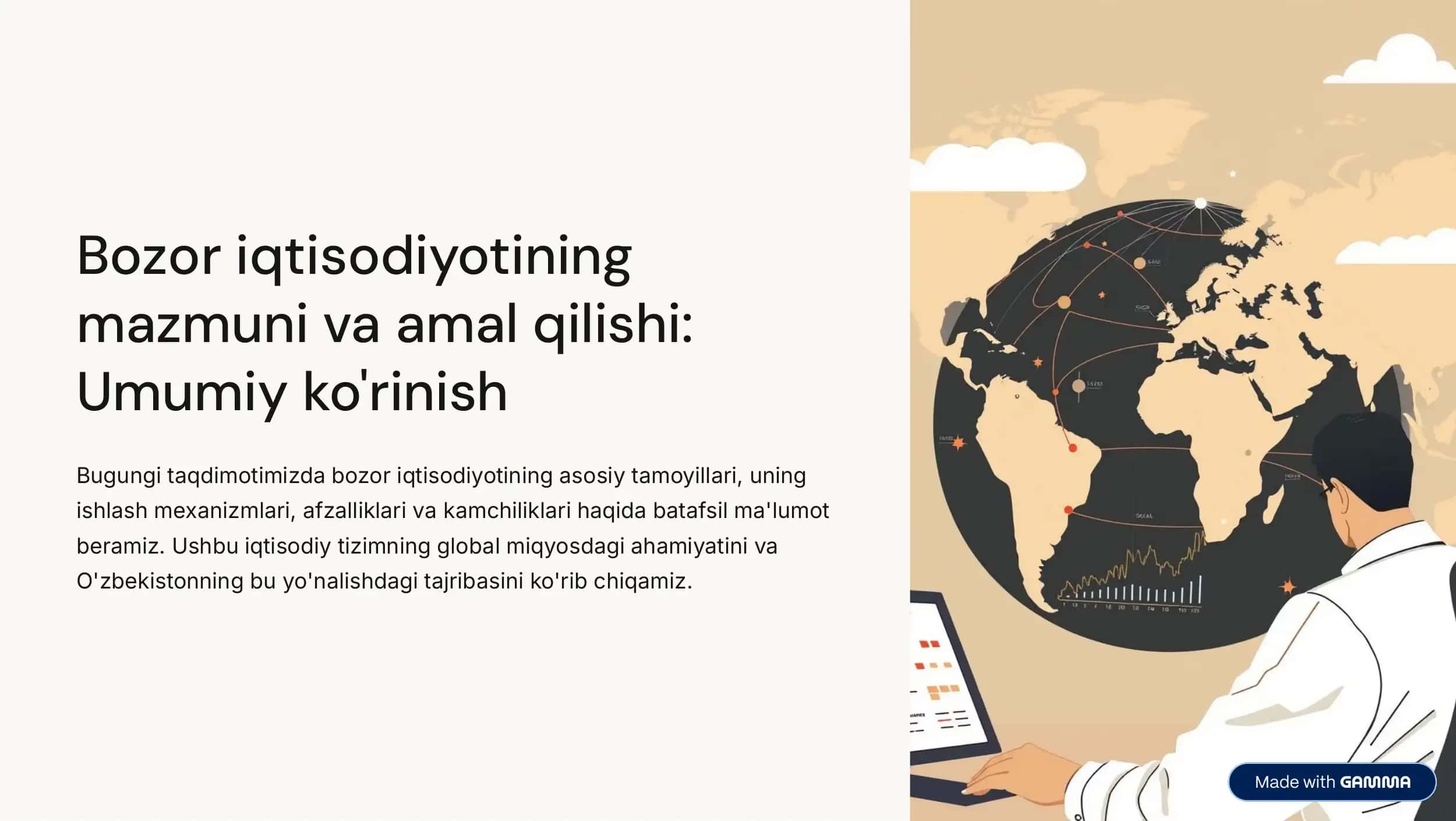 Bozor iqtisodiyotining mazmuni va amal qilishi 1