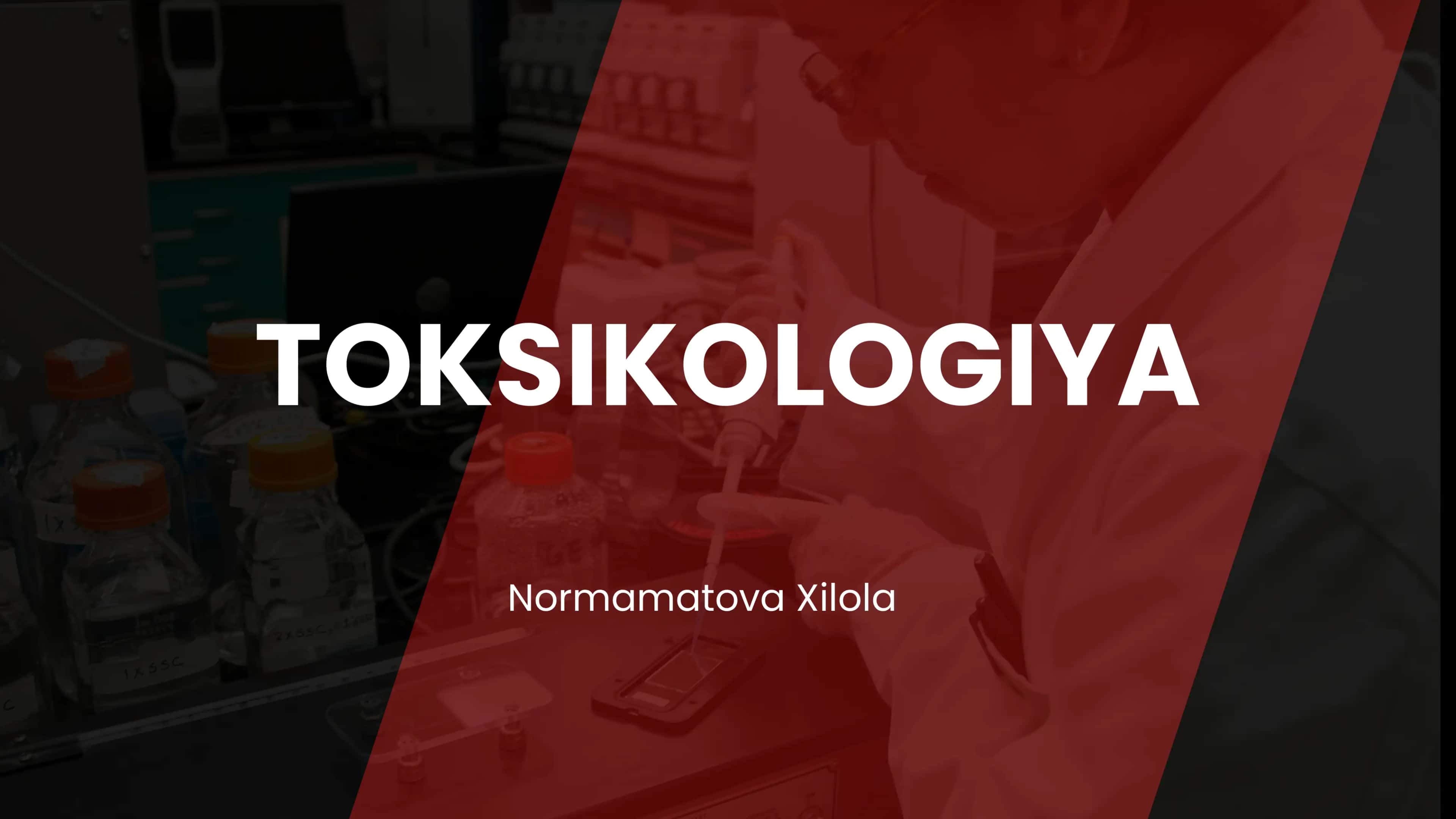TOKSIKOLOGIYA 1