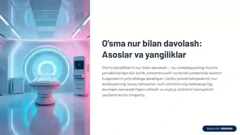 O’smani nur bilan davolash. Turli usmalarni radiosezgirligi. Usma va normal tukima radiosezgirligini