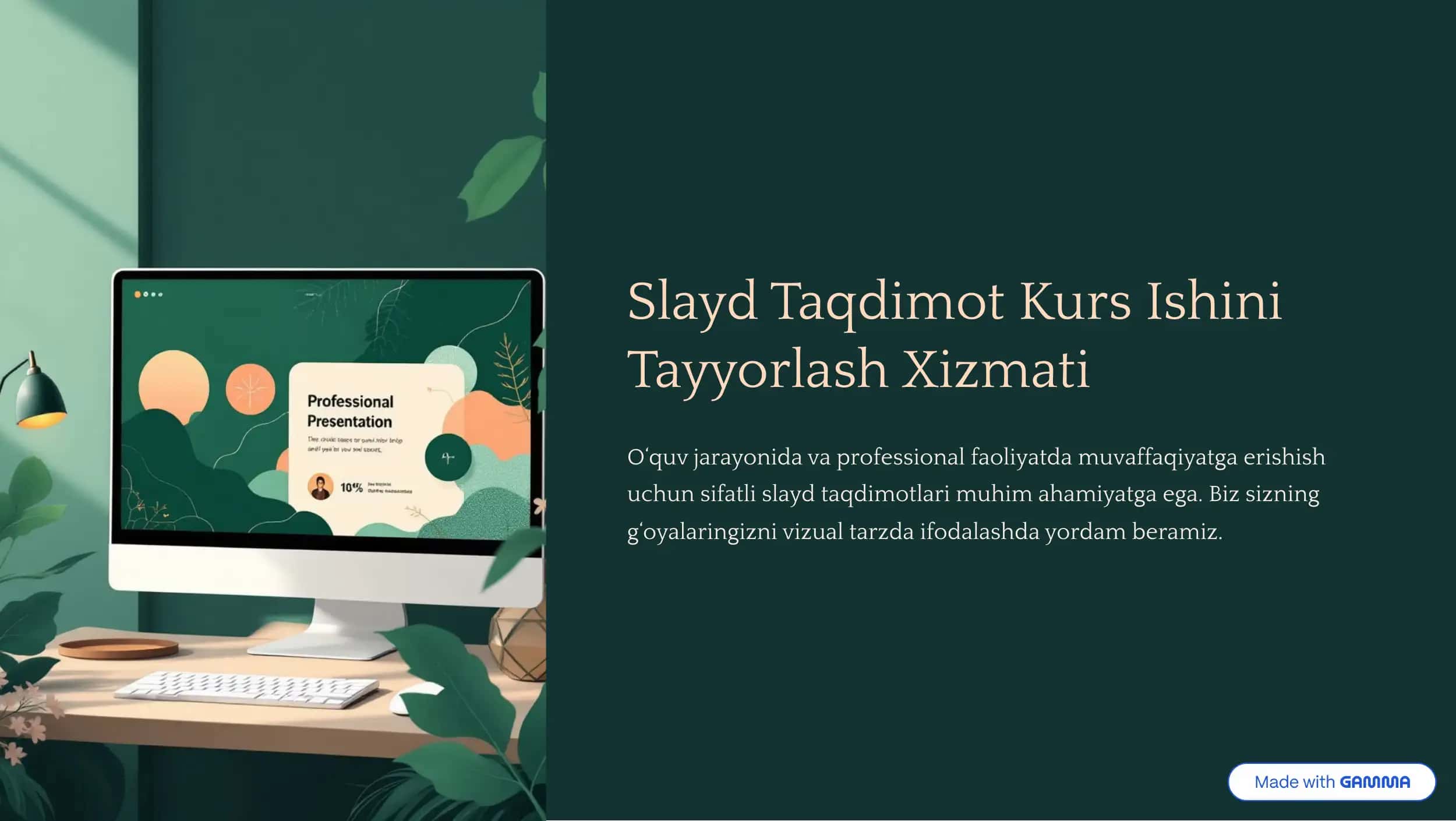 Slayd Taqdimot Kurs Ishi 1