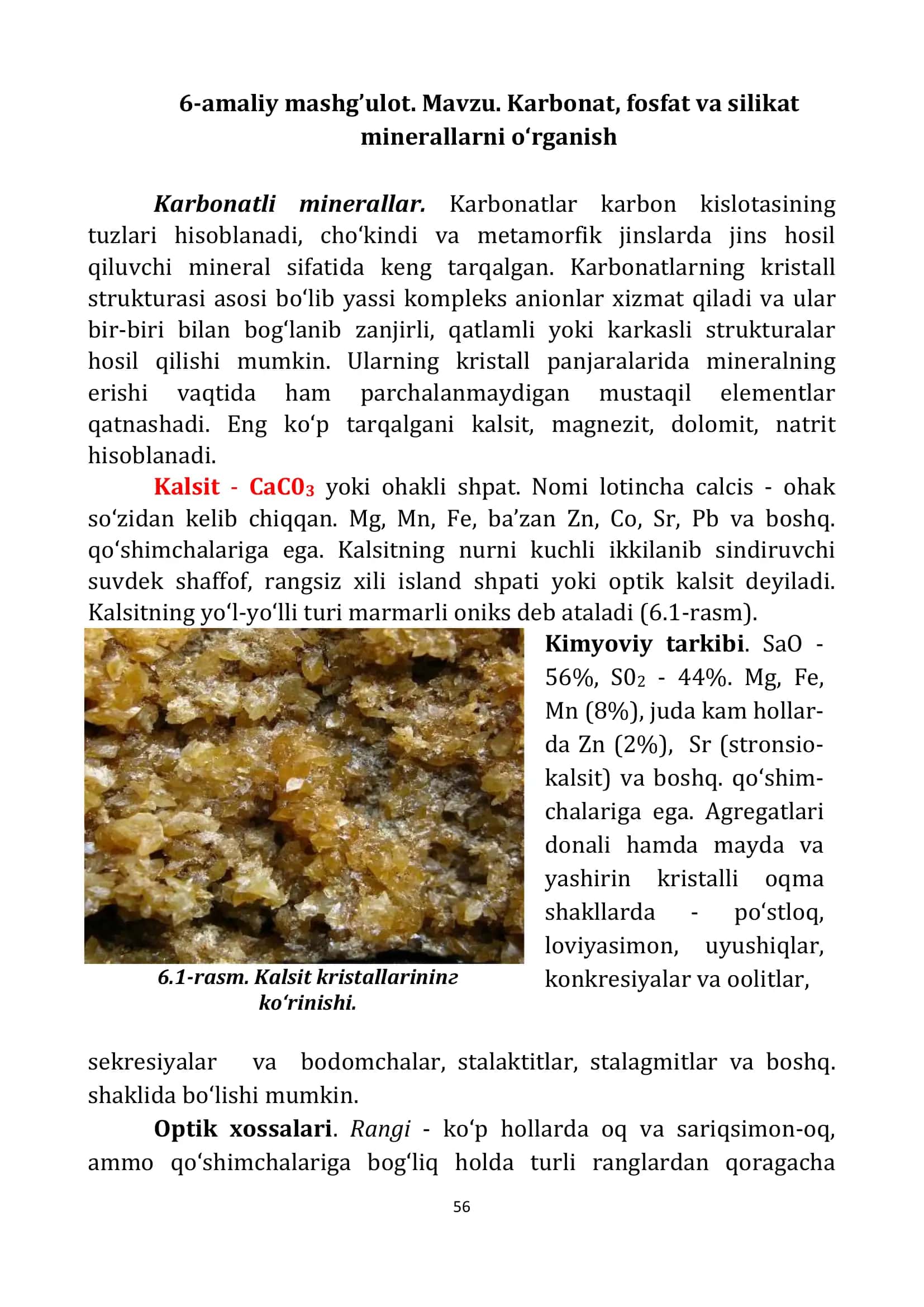 Karbonatli minerallar 1