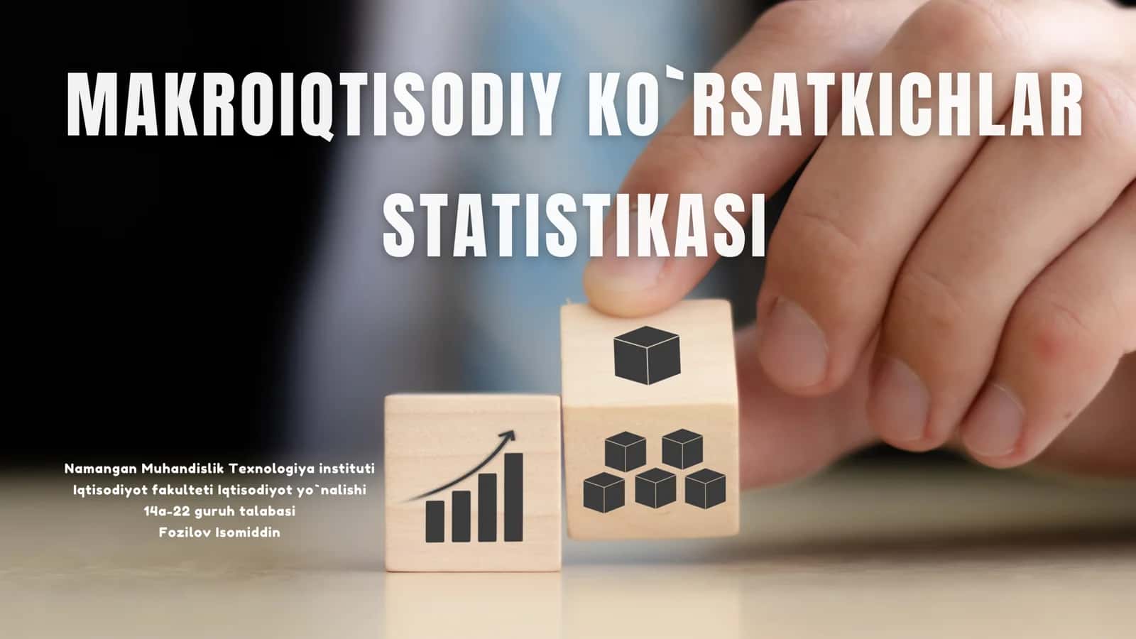 MAKROIQTISODIY KO'RSATKICHLAR STATISTIKASI 1