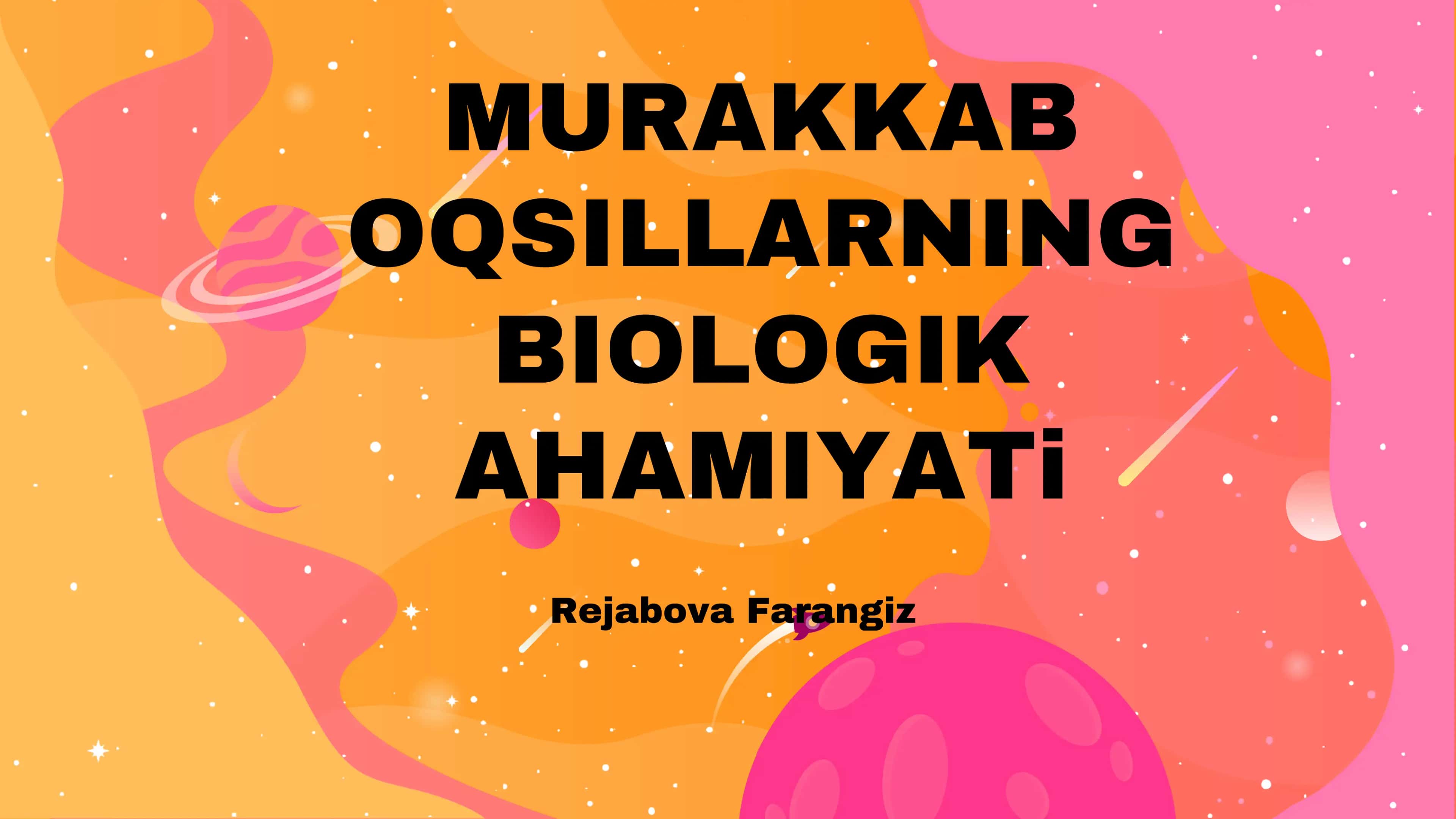 Murakkab oqsillarning biologik ahamiyati 1