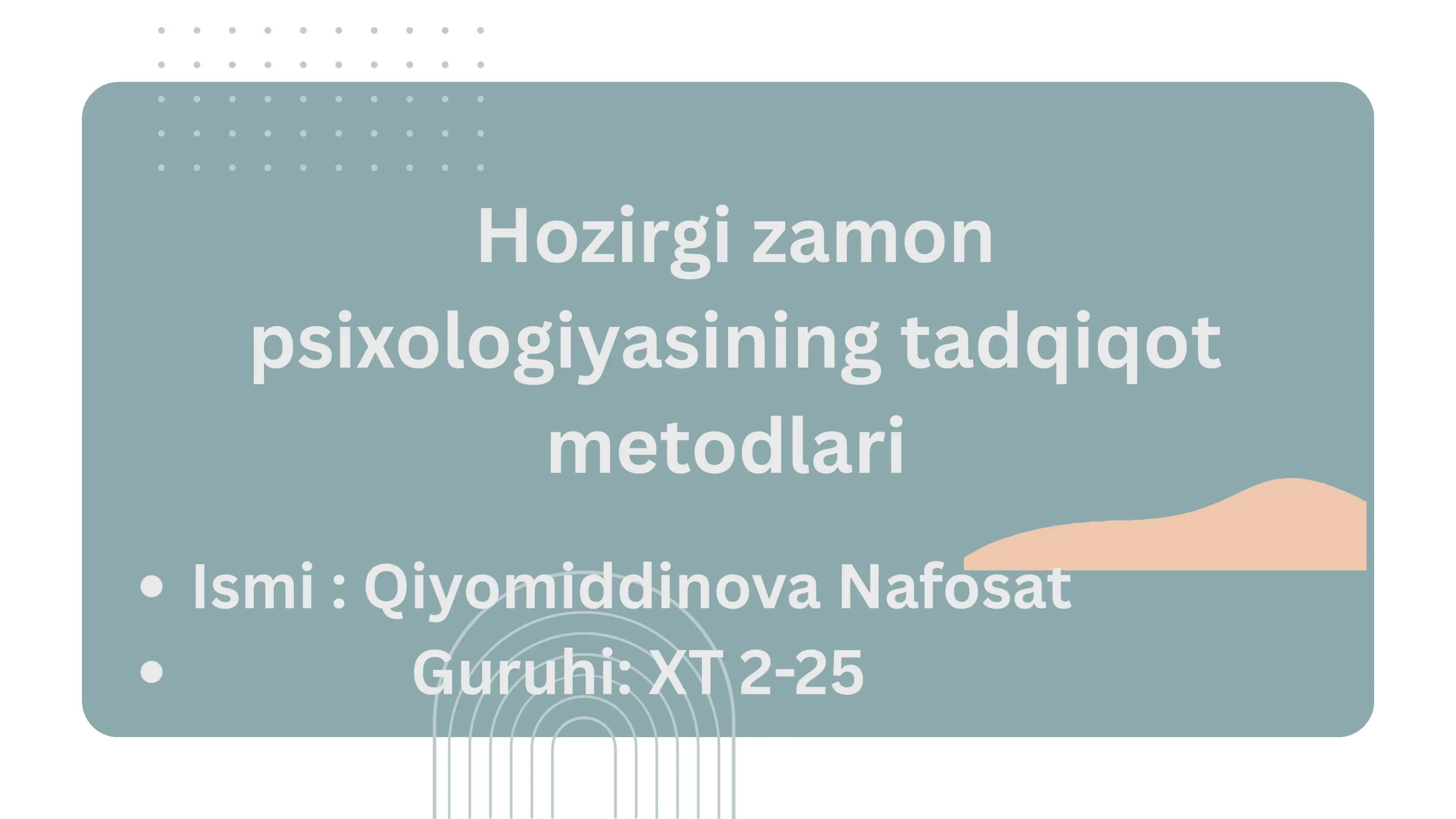 Psixologik tadqiqotlar 1