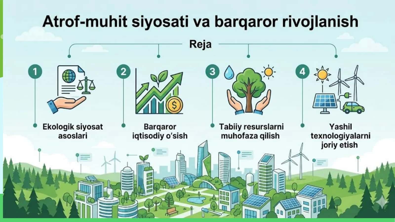 Atrof-muhit siyosati va barqarorlikni rivojlantirish 1