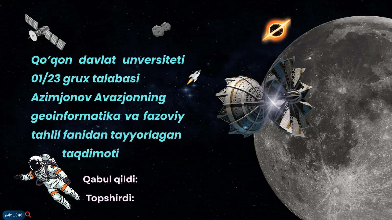 Fazoviy ma’lumotlarni saqlash qayta ishlash va boshqarish 1