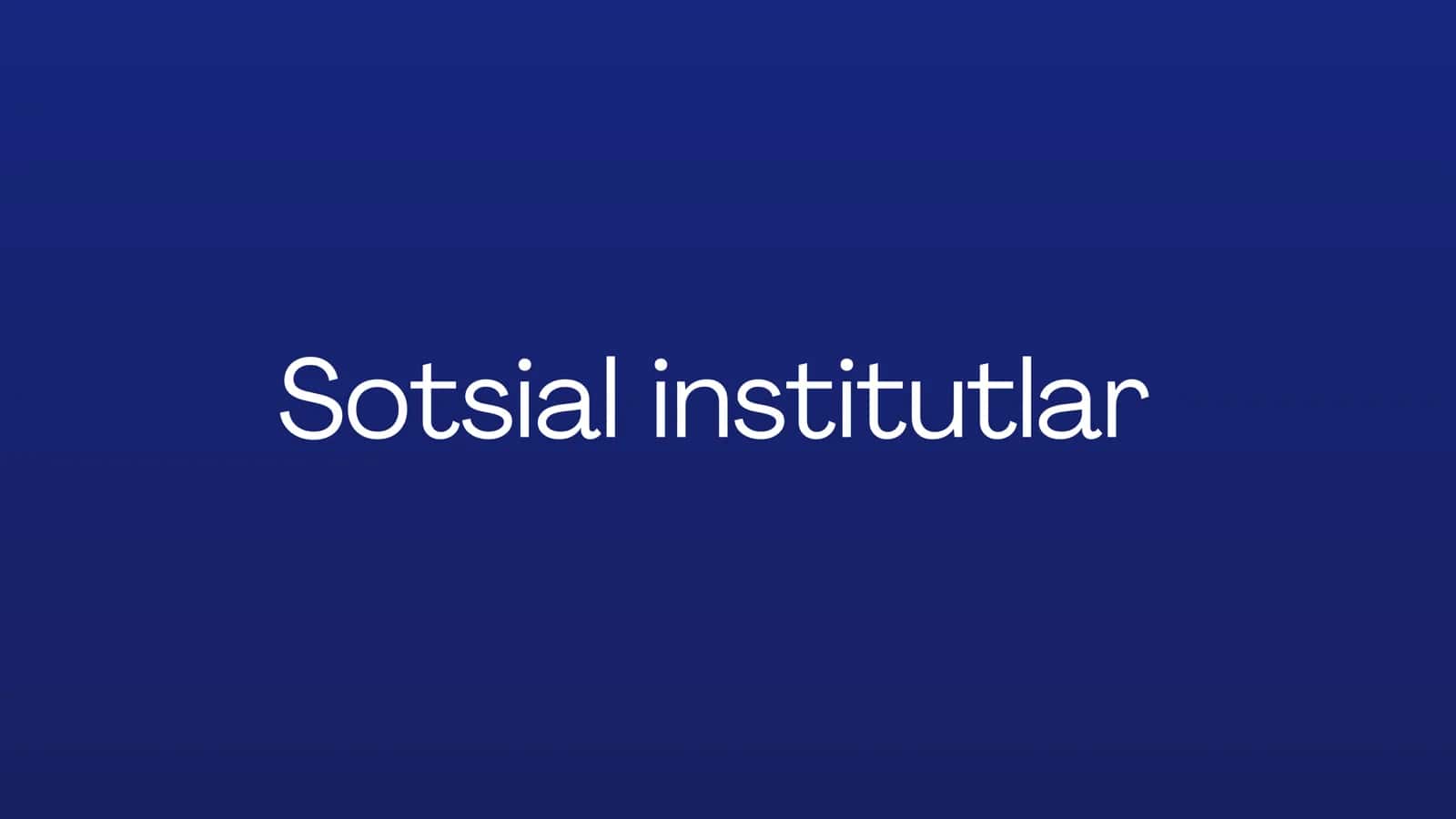Sotsial institutlar 1