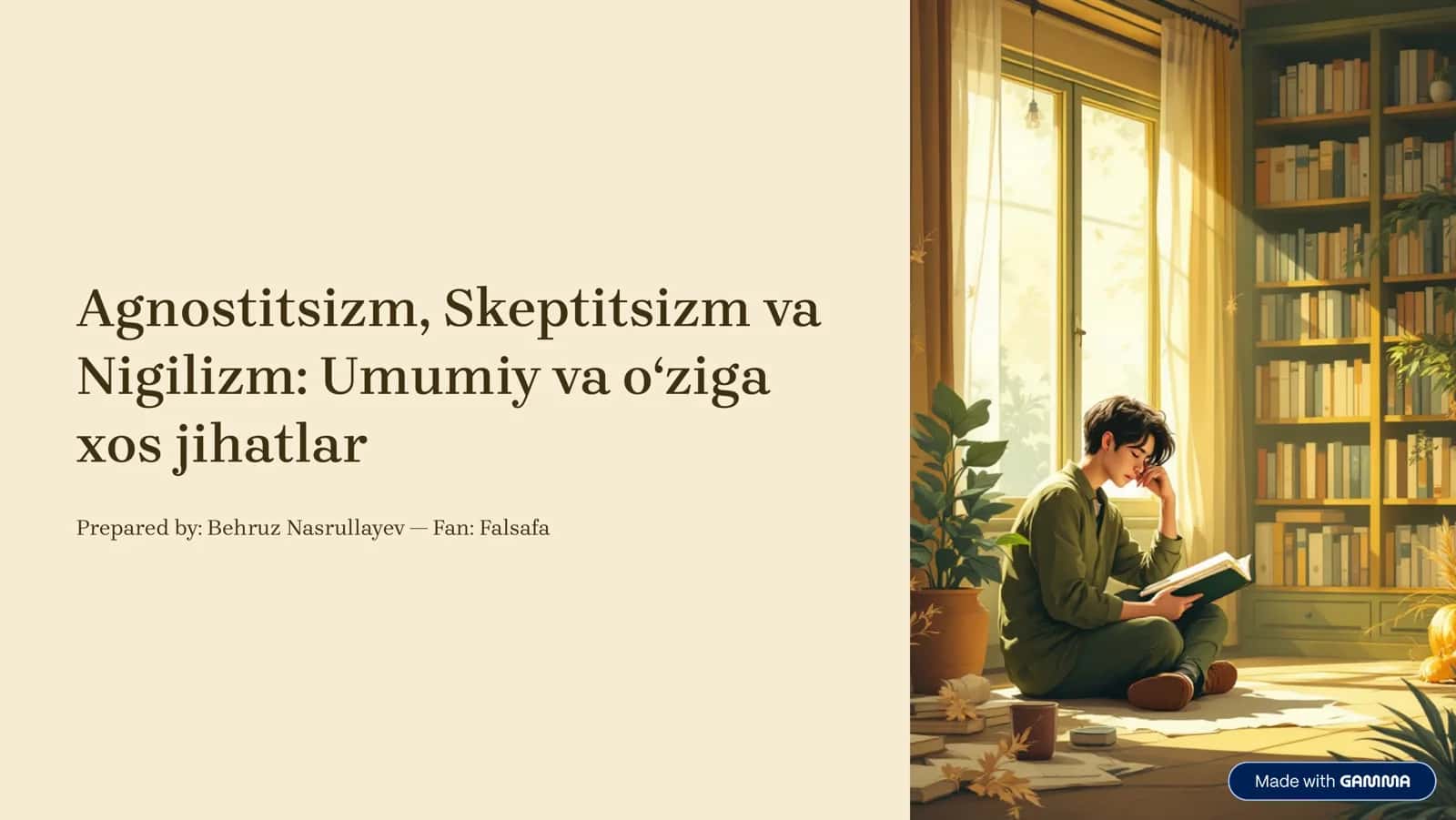 Agnostitsizm, Skeptitsizm va Nigilizm: Umumiy va o‘ziga xos jihatlar 1