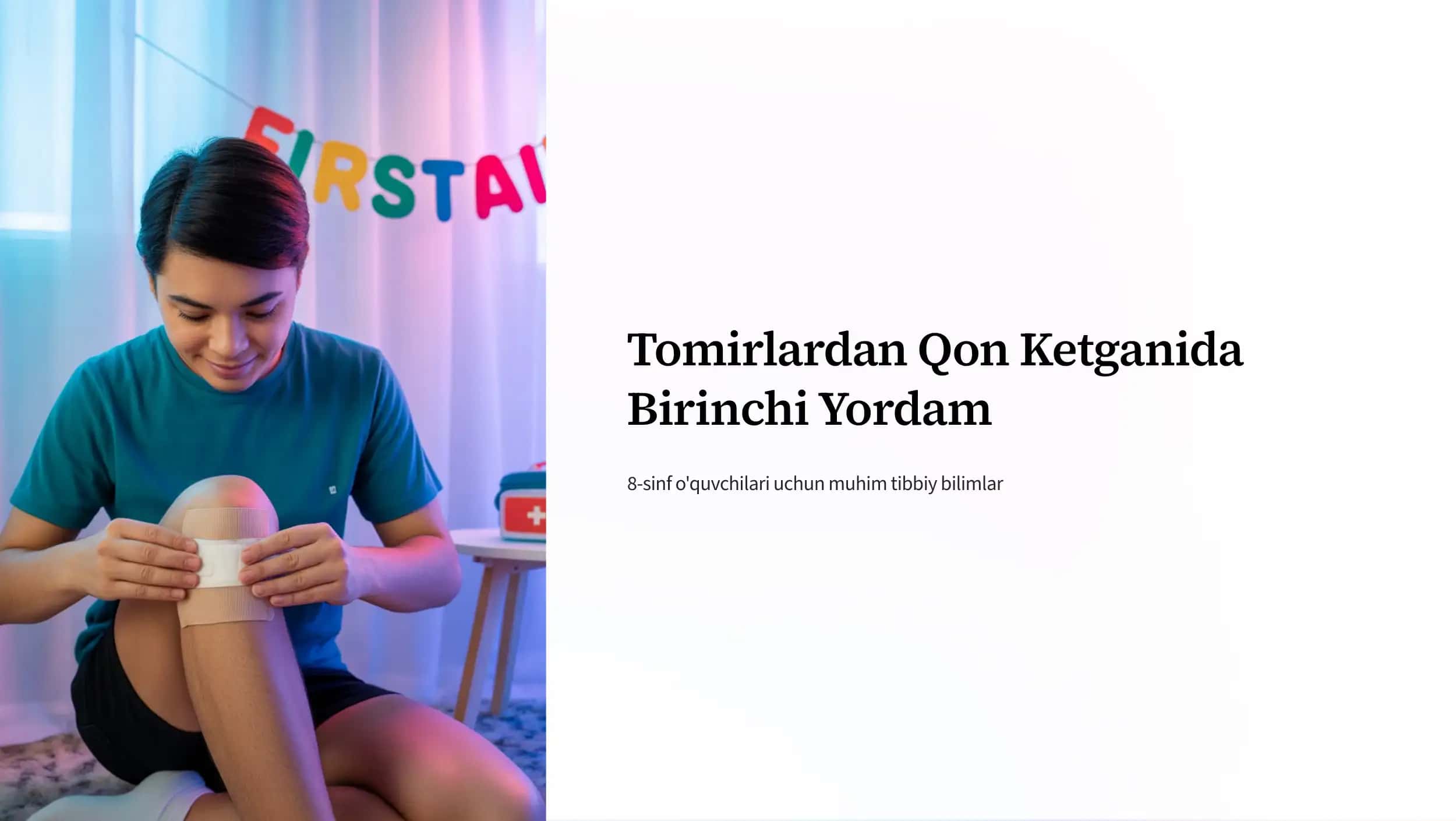 Tomirlardan Qon Ketganida Birinchi Yordam 1