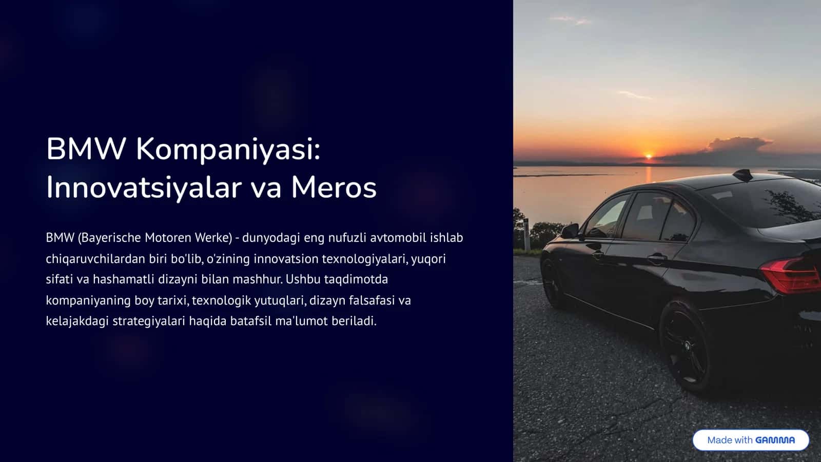 BMW Kompaniyasi 1