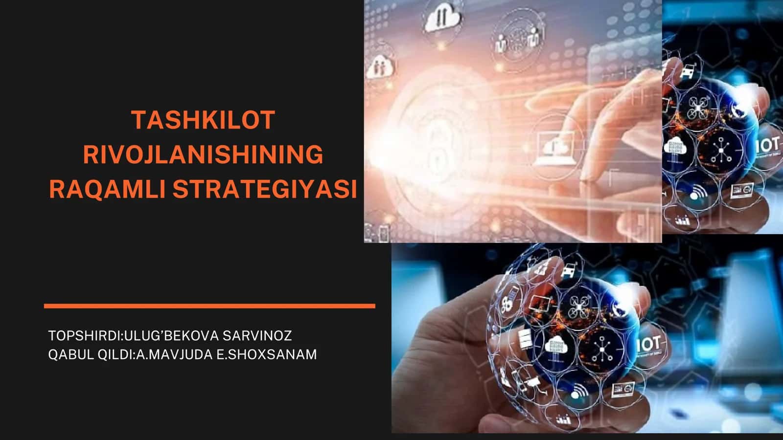 Tashkilot rivojlanishining raqamli strategiyasi 1