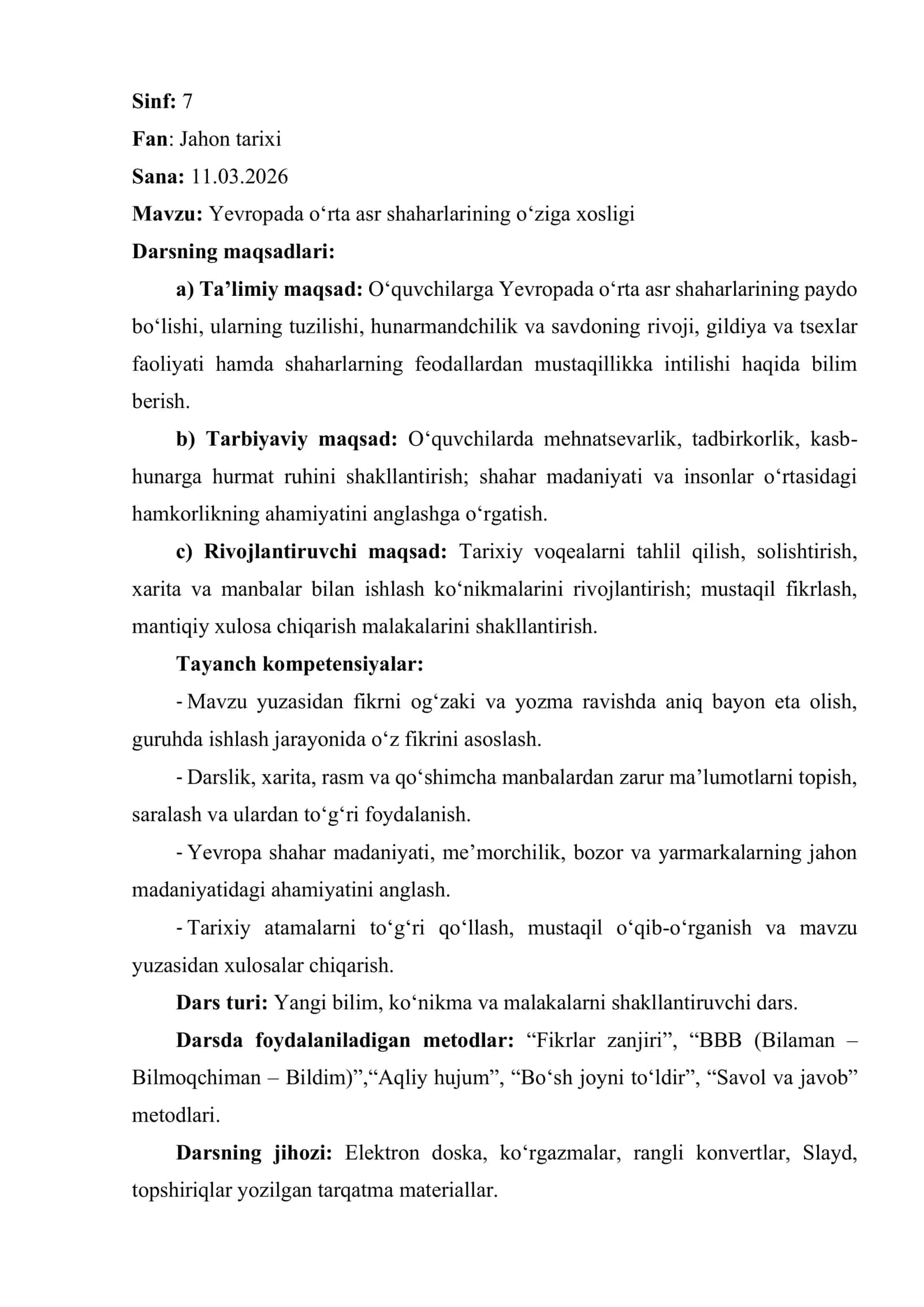 Yevropada o‘rta asr shaharlarining o‘ziga xosligi 1