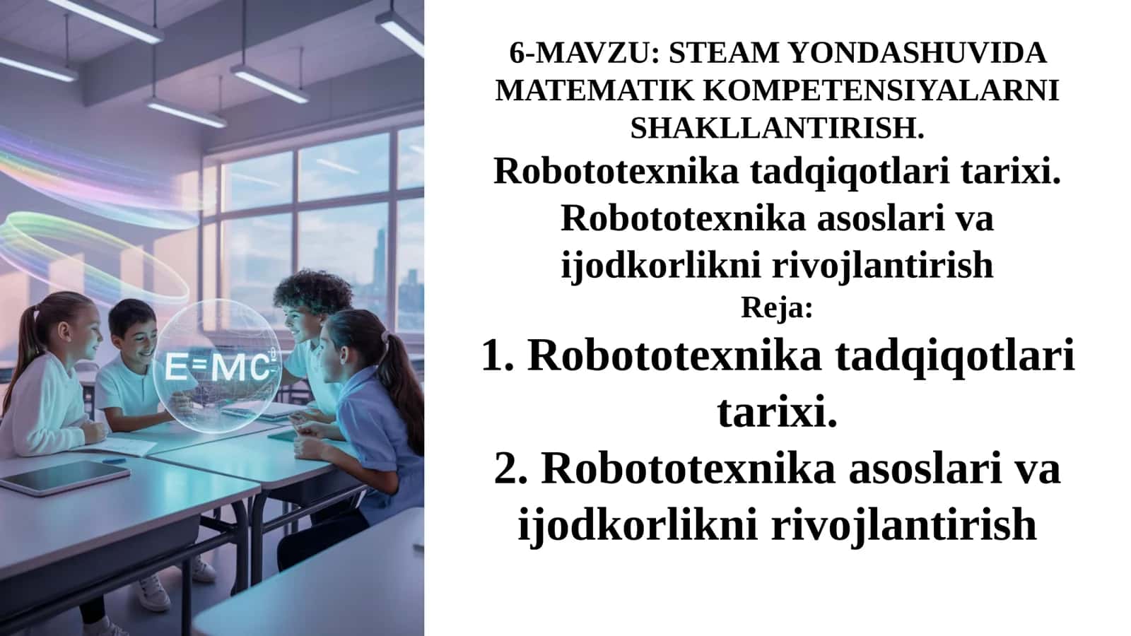 STEAM YONDASHUVIDA MATEMATIK KOMPETENSIYALARNI SHAKLLANTIRISH 1