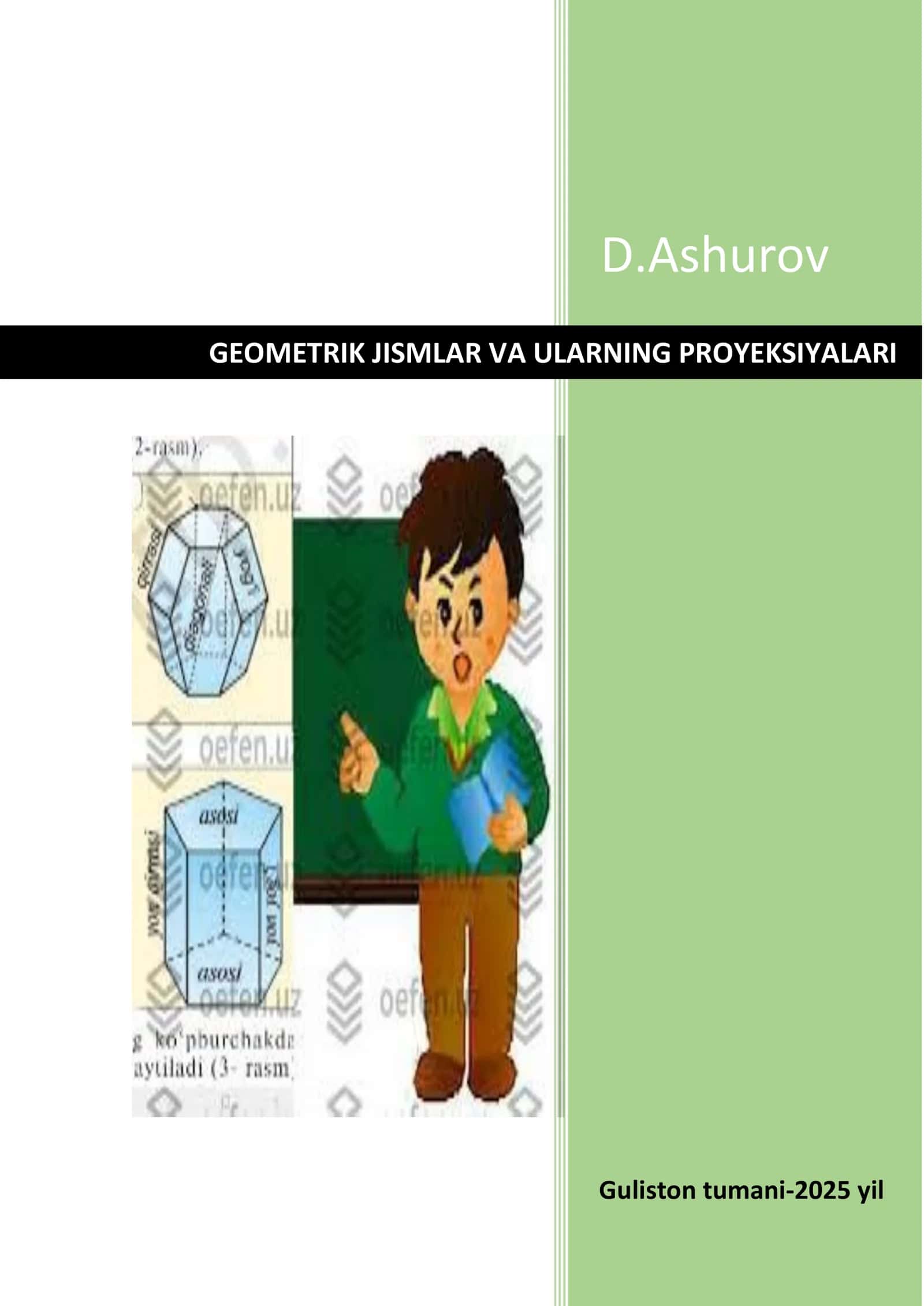 Tasviriy san'at fanidan ommalashtirish ishi na'munasi 1