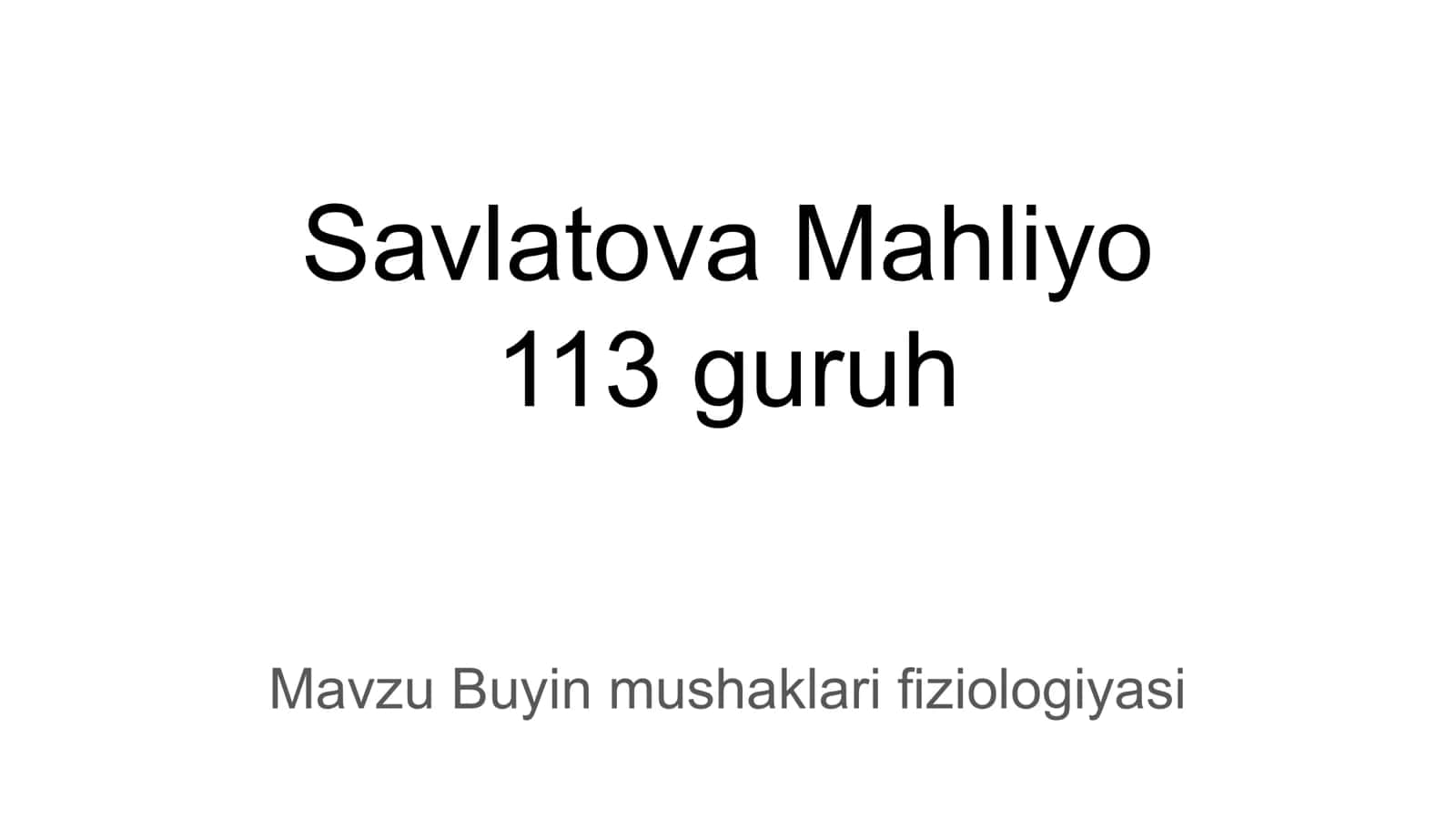 Buyin mushaklari fiziologiyasi 1