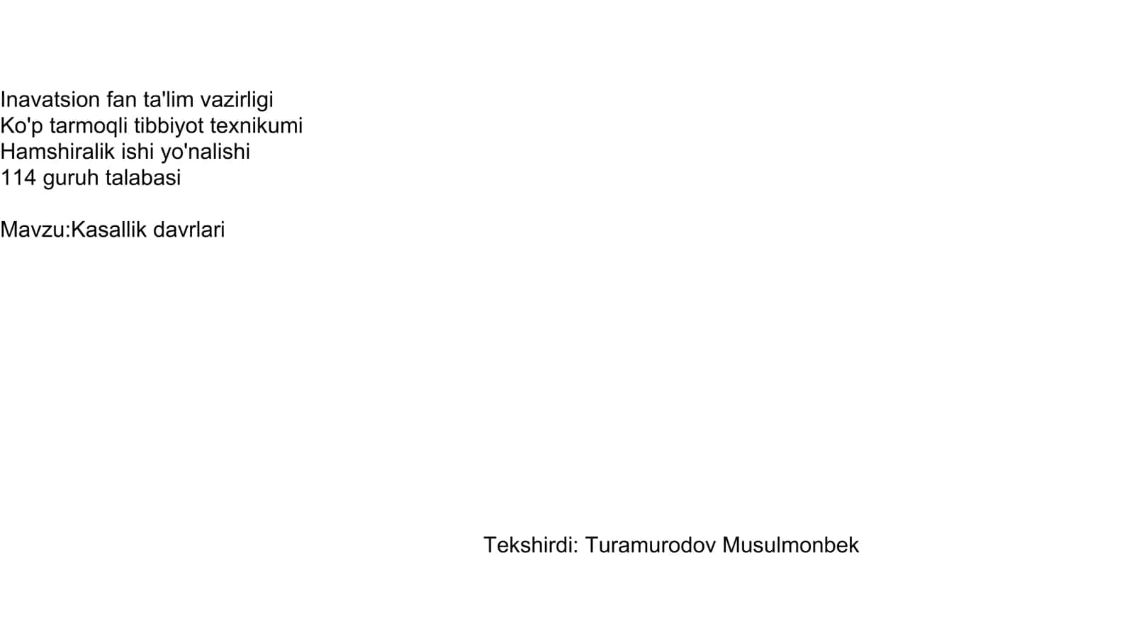 Turamurodov Musulmonbek 1