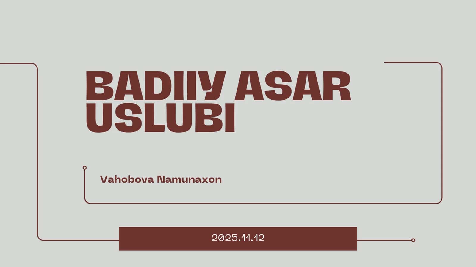 Badiiy asar uslubi 1