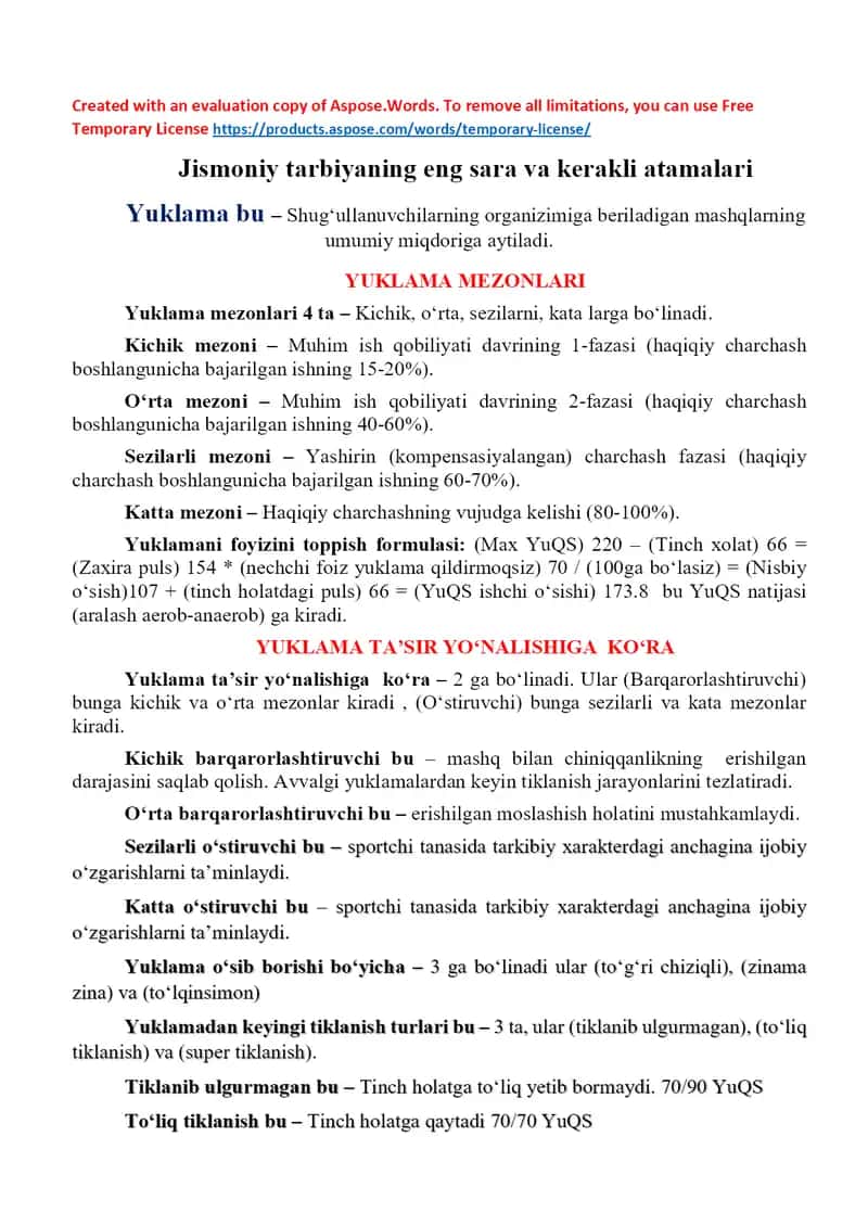 Jismoniy tarbiyaning eng sara va kerakli atamalari 1