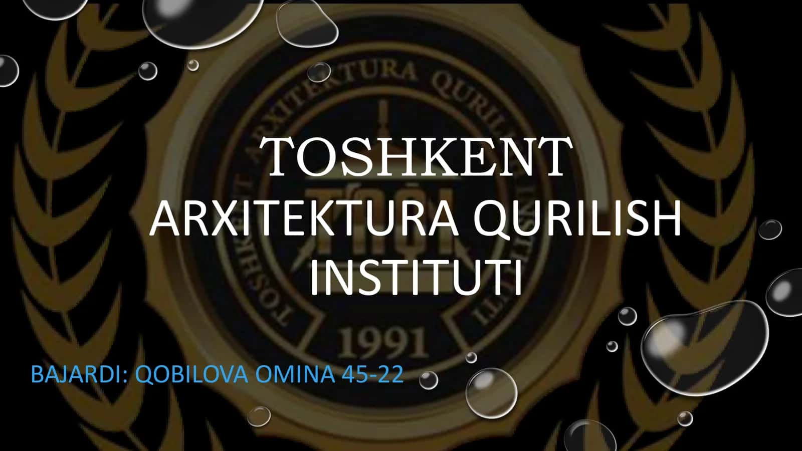 ISLOM MADANIYATI POYTAXTI 1