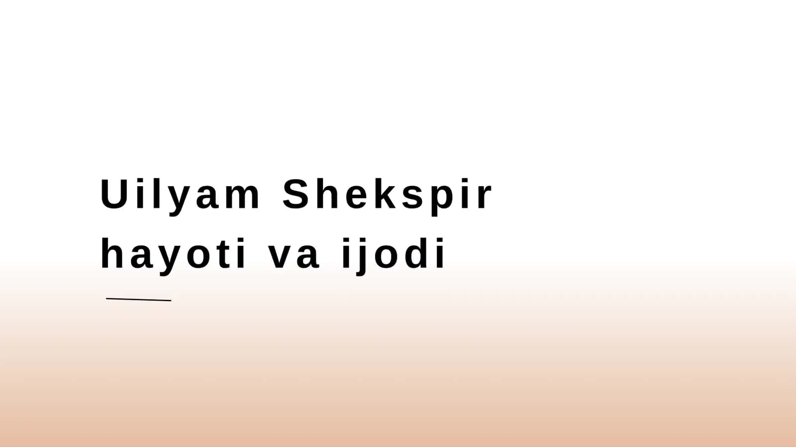 Uilyam Shekspir 1
