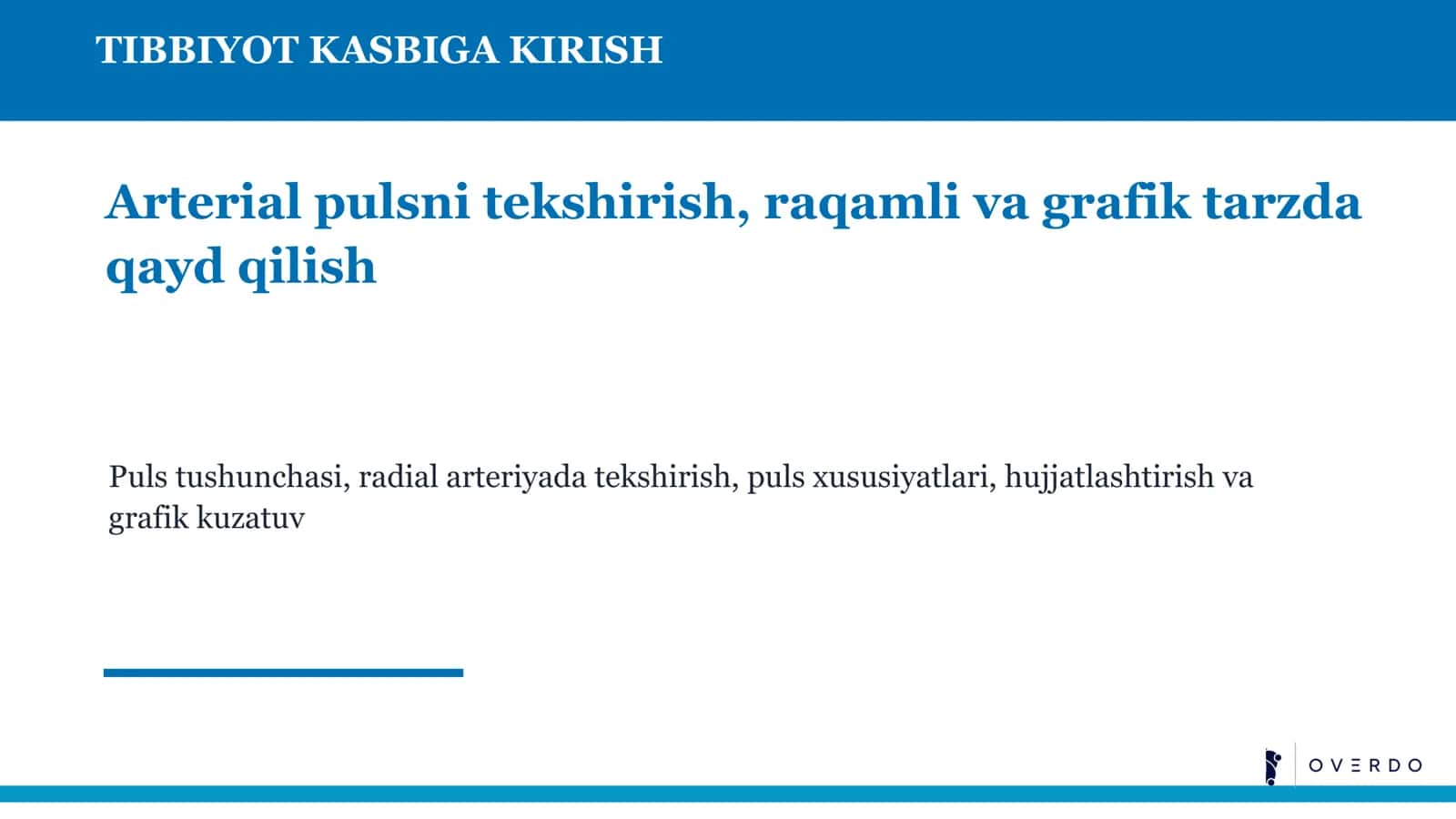 TIBBIYOT KASBIGA 1