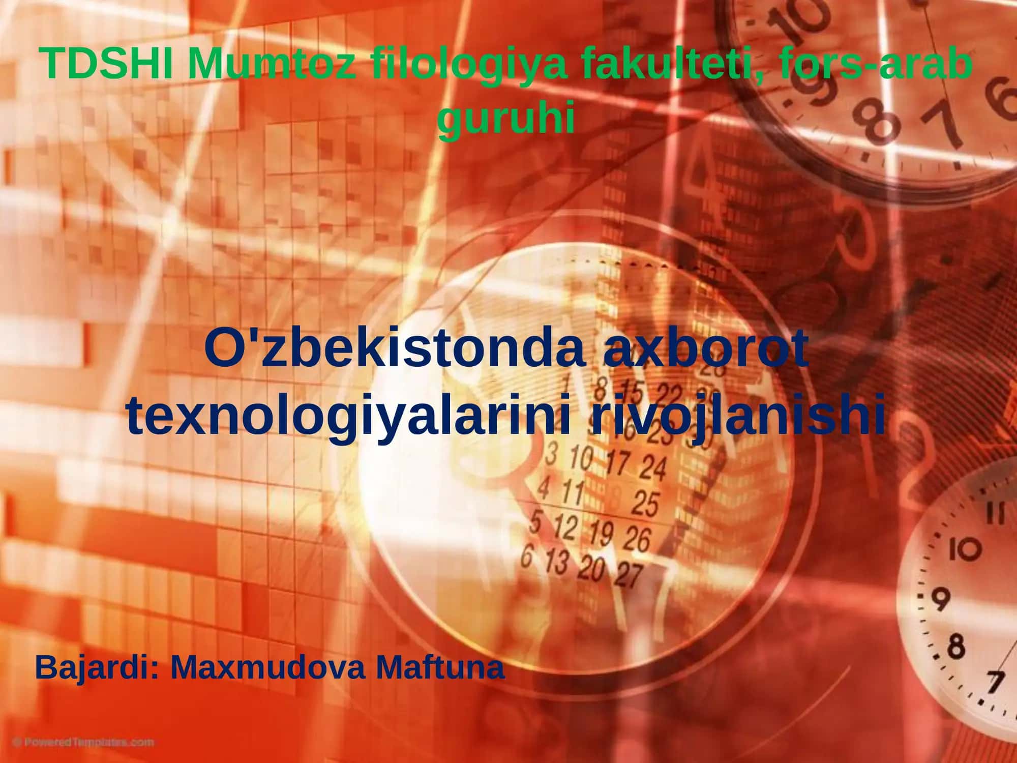 O'zbekistonda axborot texnologiyalarini rivojlanishi 1