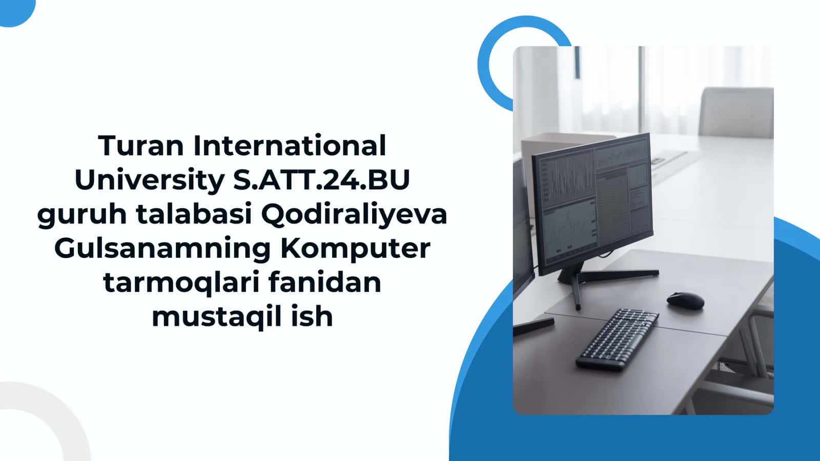Mahalliy hisoblash tarmoq topologiyasi. Kompyuter tarmoqlarini loyihalash 1