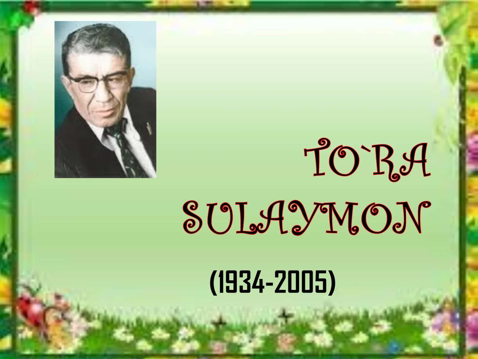 To‘ra Sulaymon 1