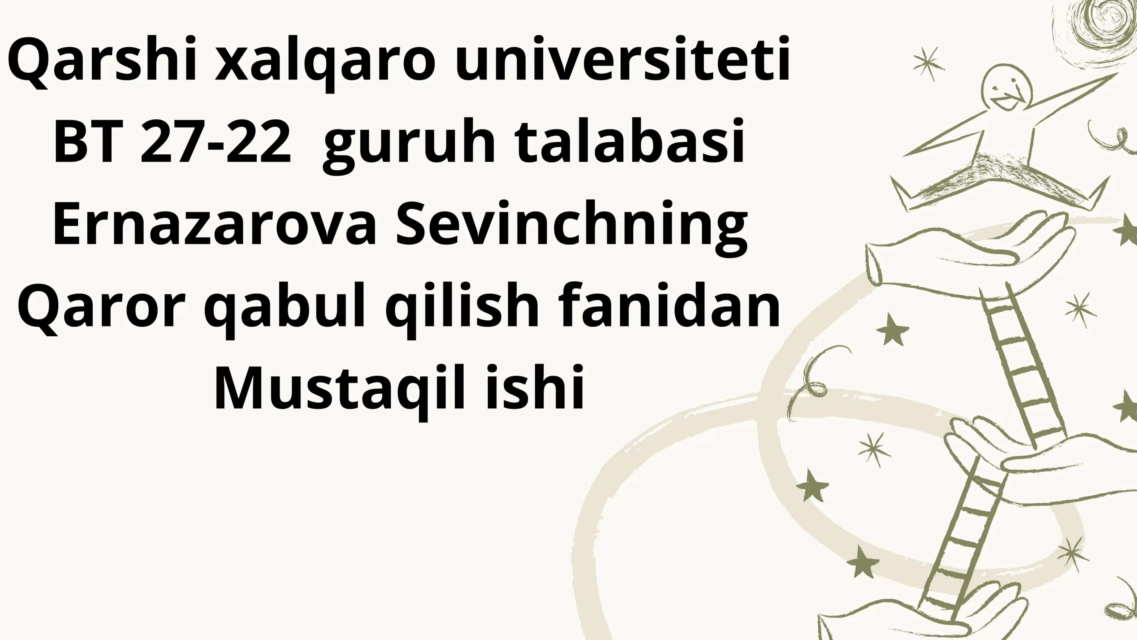 Ijtimoiy qaror qabul qilish fanidan 1