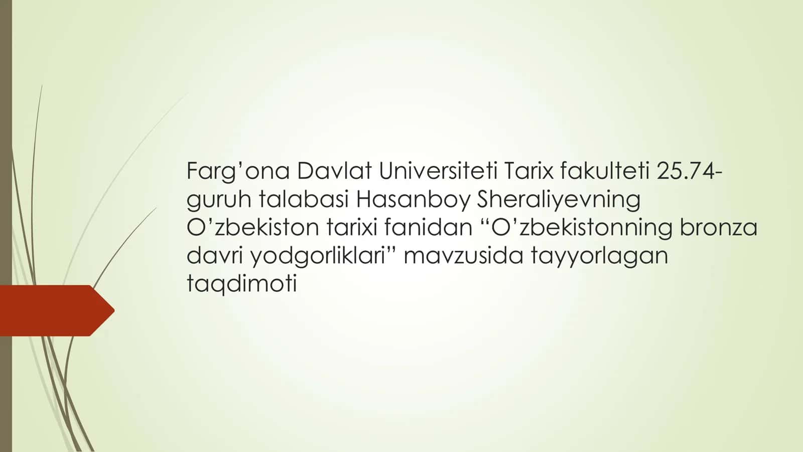 O‘zbekistonning bronza davri yodgorliklari 1