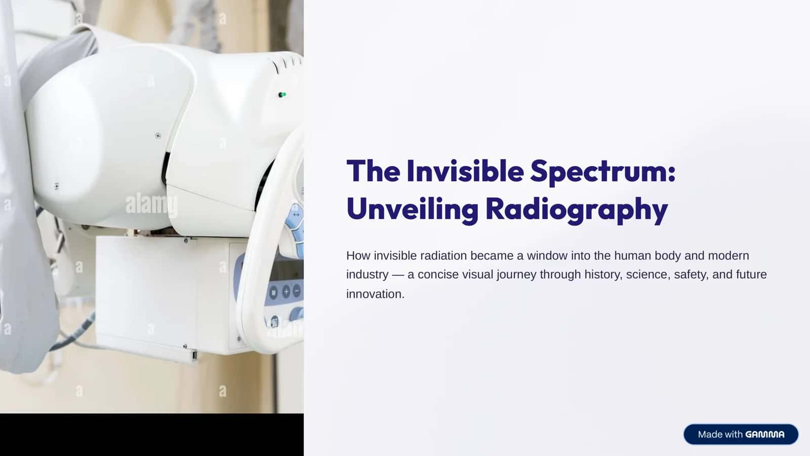 The Invisible Spectrum: Unveiling Radiography 1