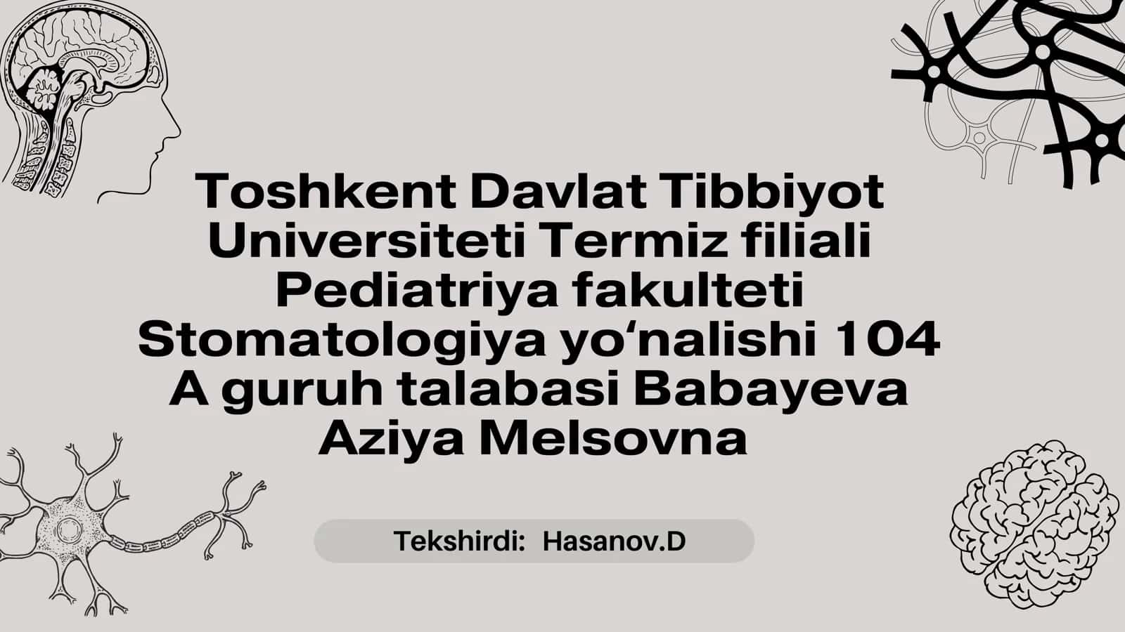 Koʻkrak va qorin aortasi:Asosiy tarmoqlari,ichki aʼzolarni qon bilan taʼminlanishi 1