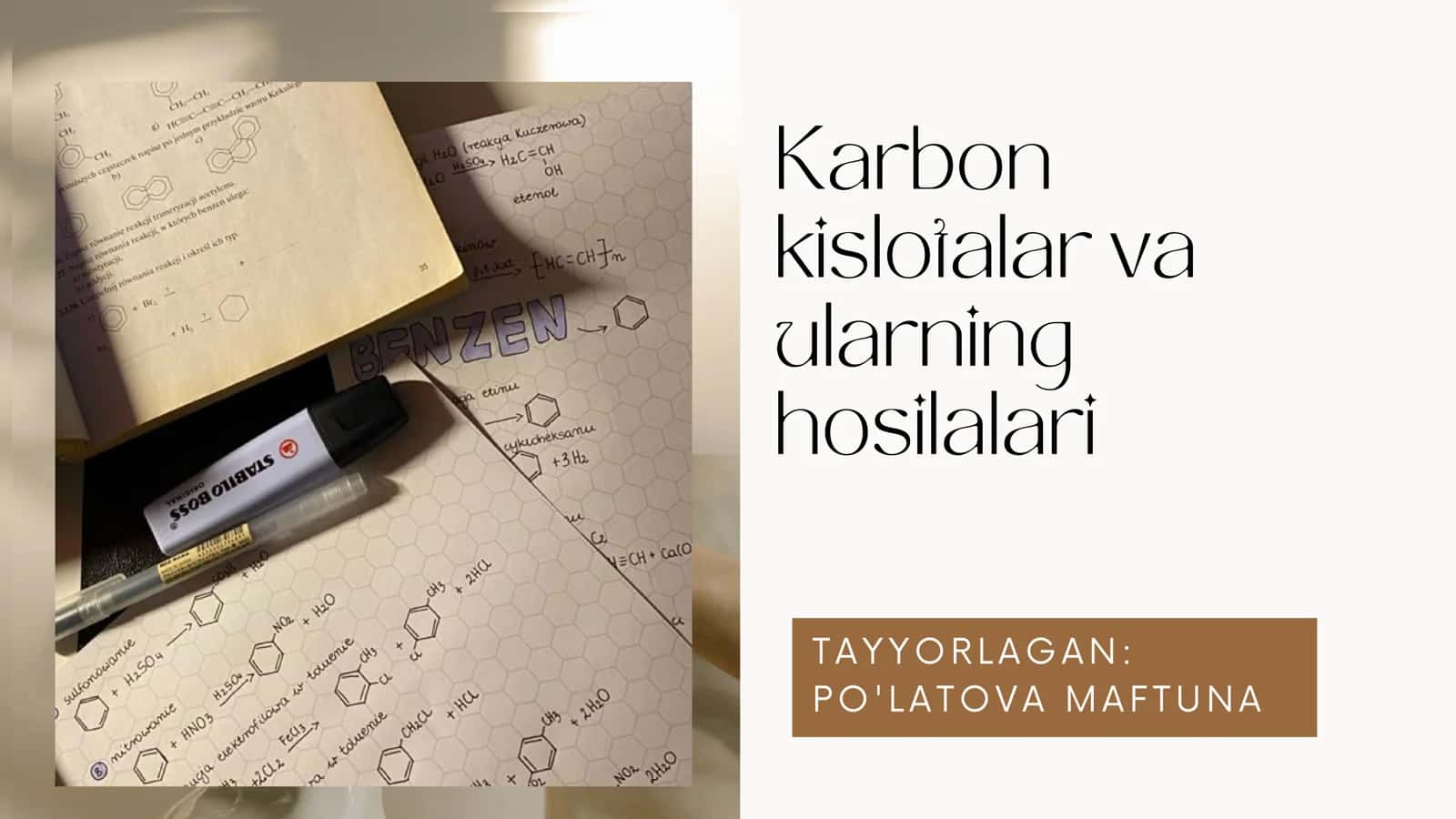 Karbon kislotalar va ularning hosilalari 1