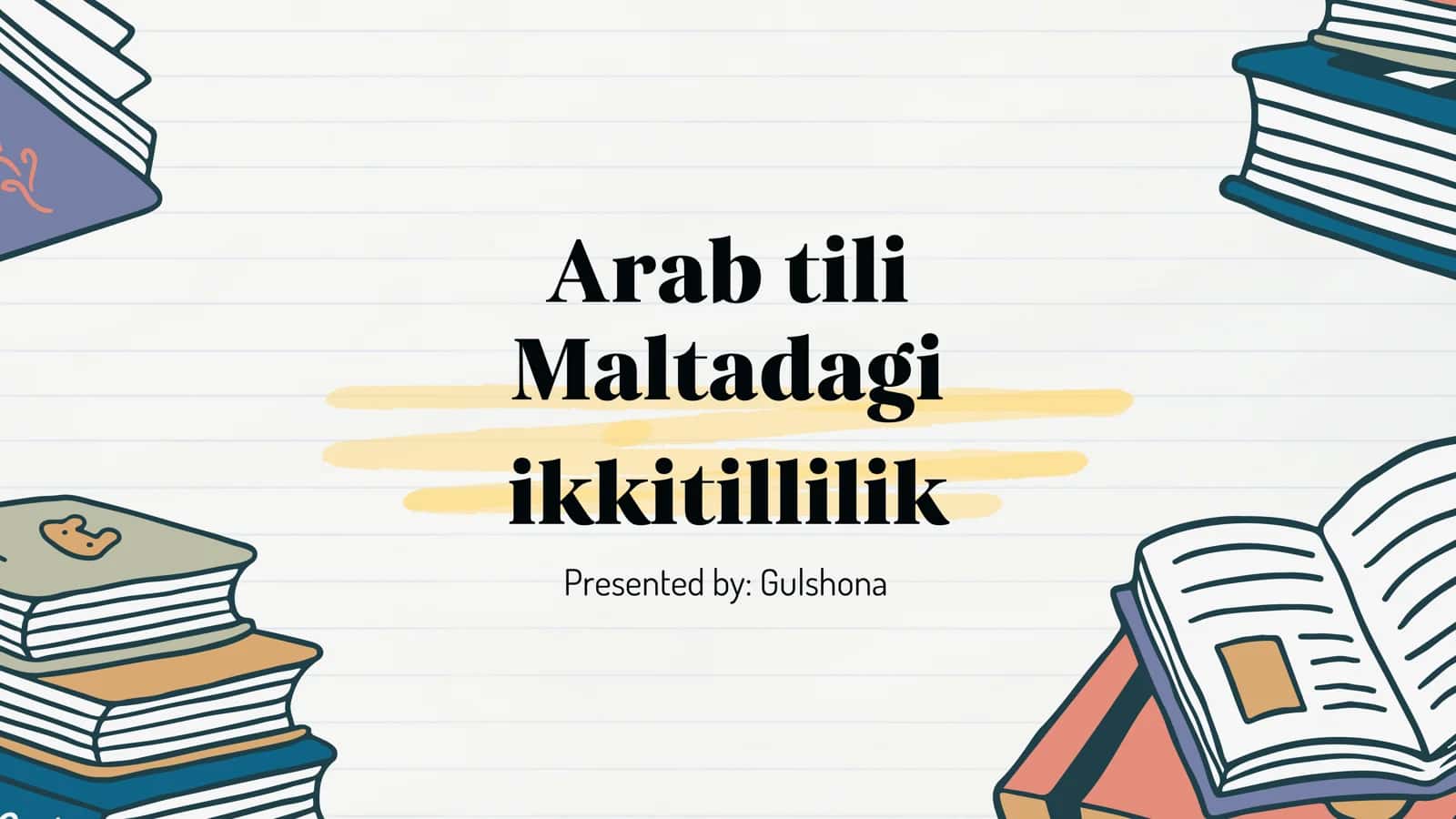 PPT Arab tili Maltadagi ikki tillik 1