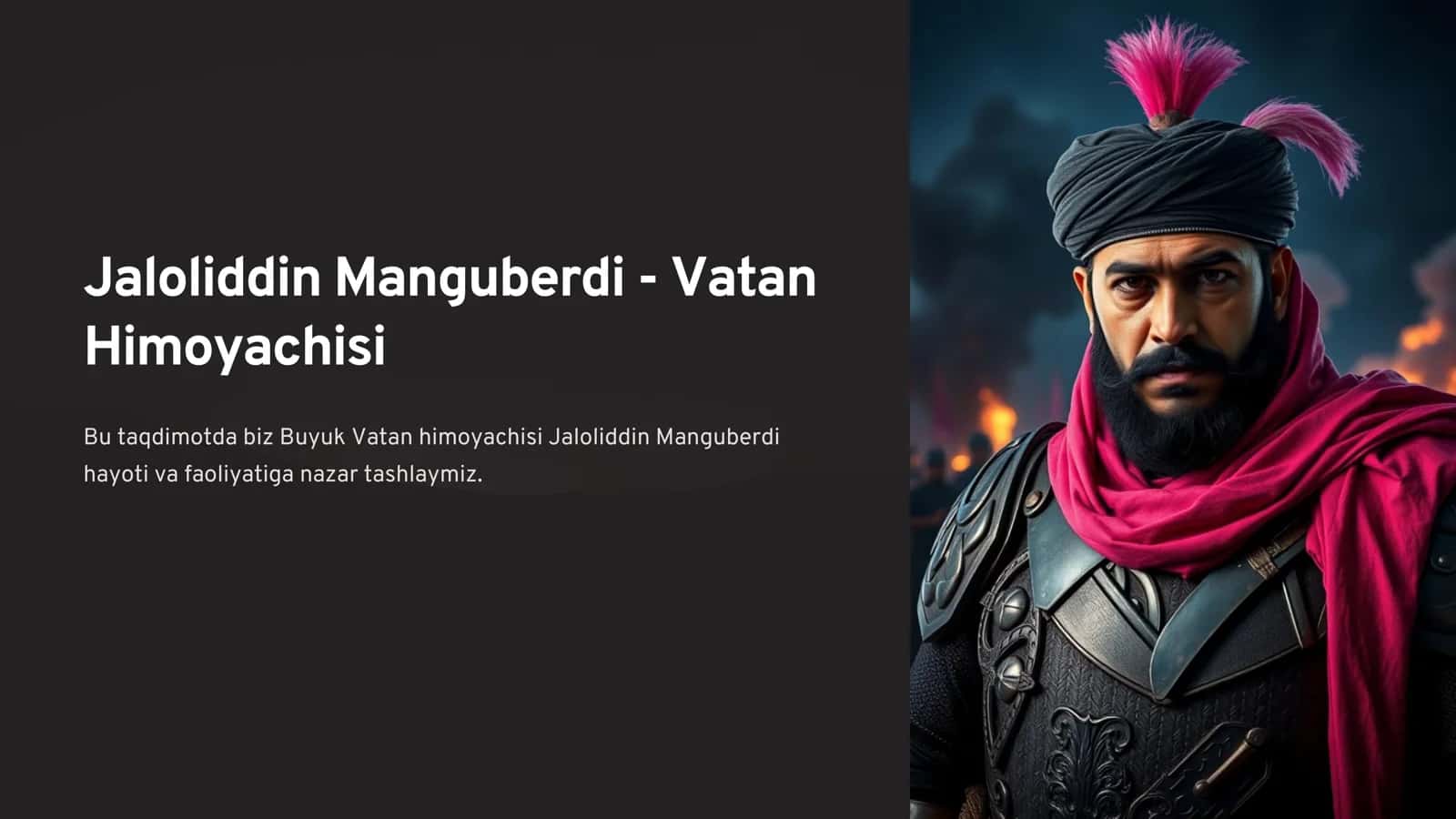 Jaloliddin Manguberdi - Vatan 1