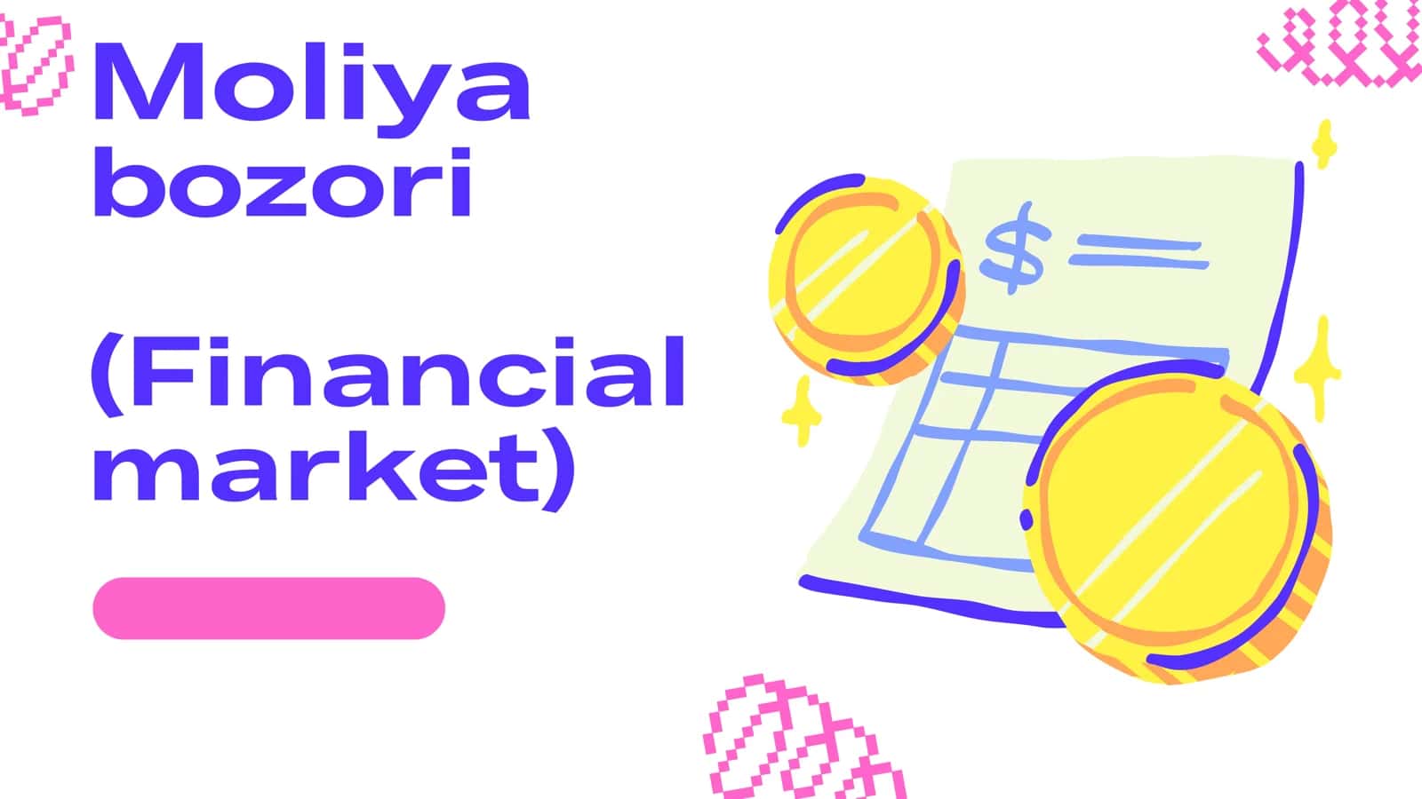 Moliya bozori (Financial market) 1