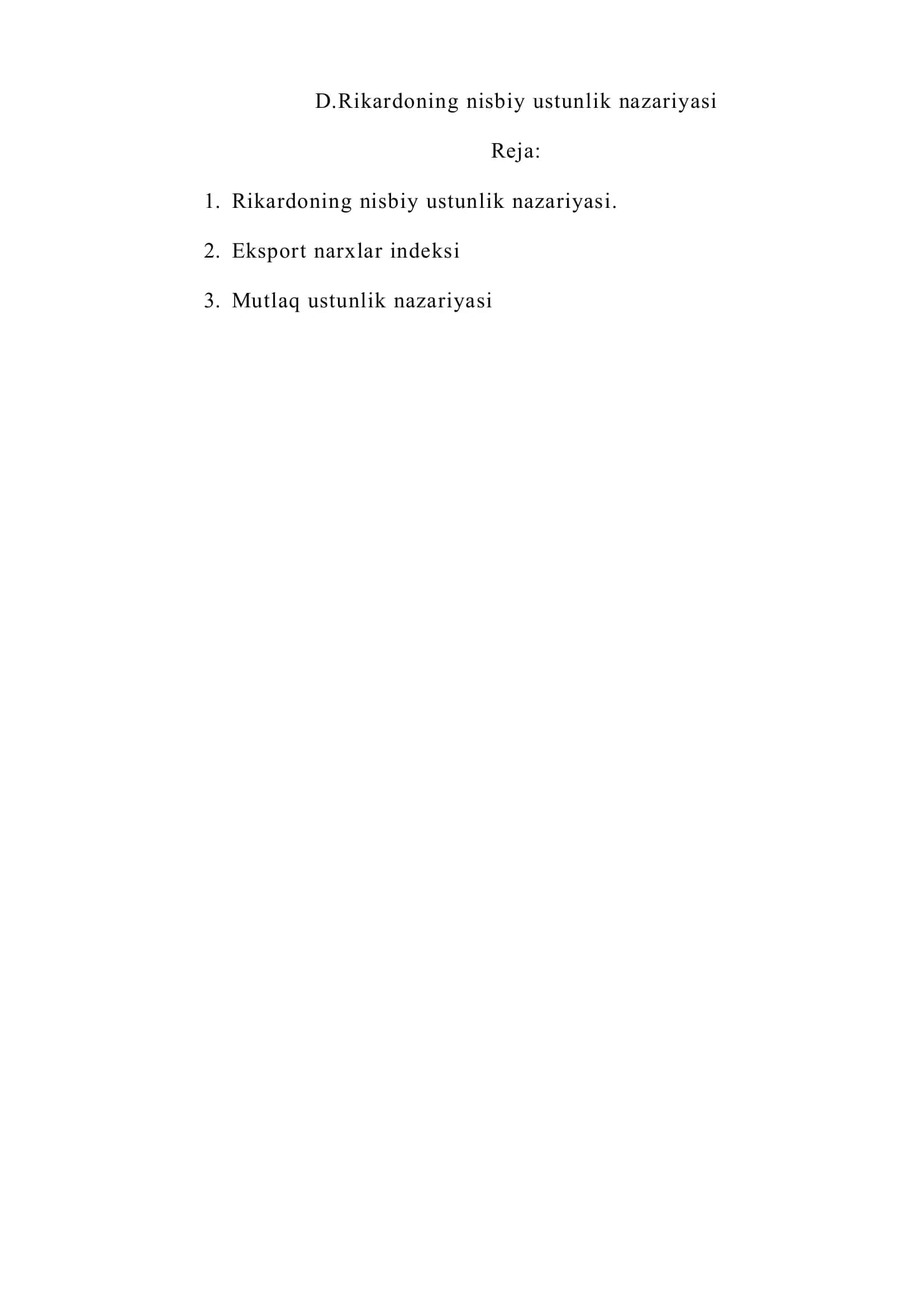 Mutlaq ustunlik nazariyasi 1