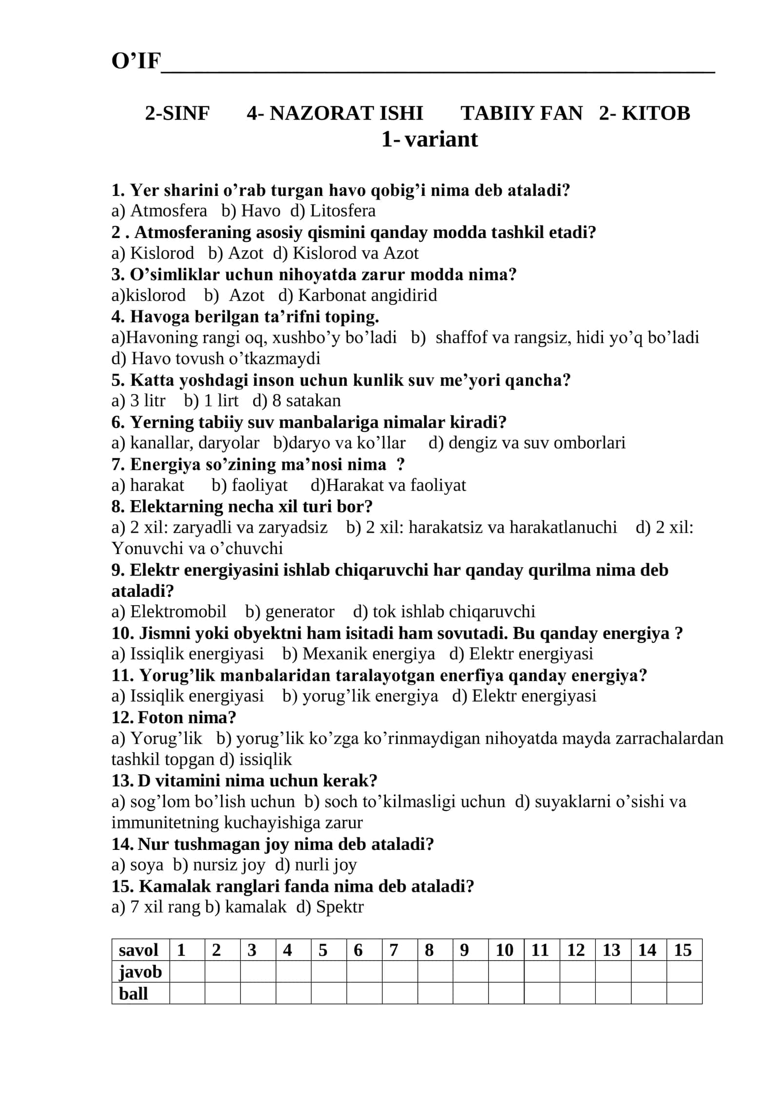 2-SINF 4- NAZORAT ISHI TABIIY FAN 2- KITOB 1