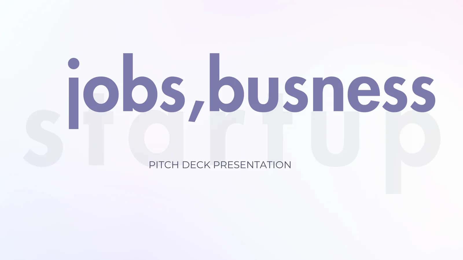 PITCH DECK PRESENTATION 1