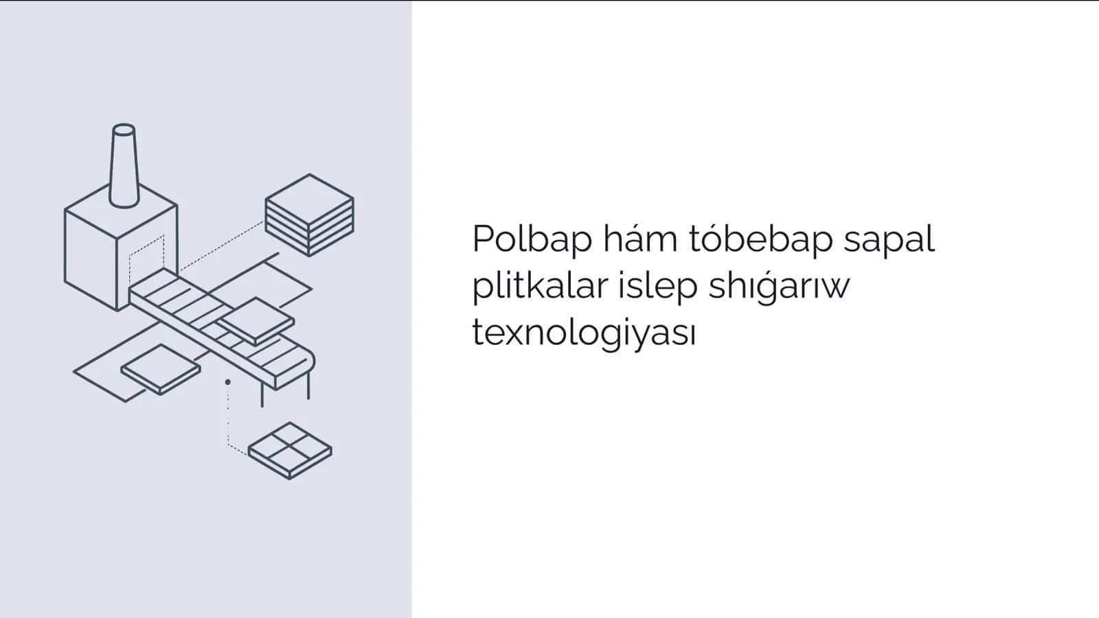 Polbap hám tóbebap sapal plitkalar islep shıǵarıw texnologiyası 1
