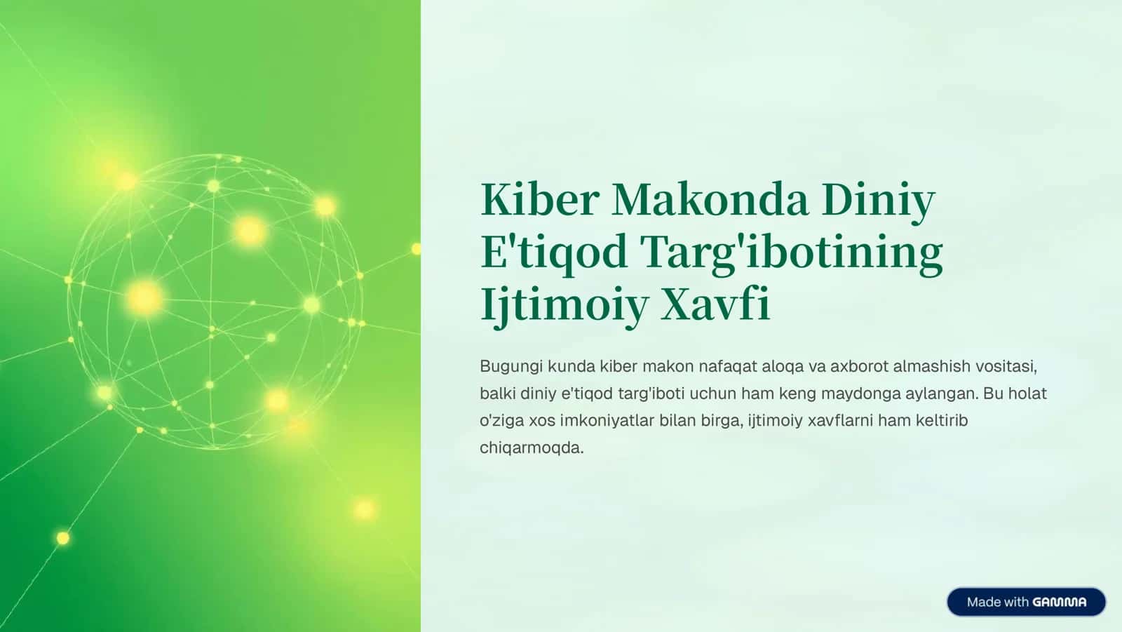 Kiber Makonda Diniy E'tiqod Targ'ibotining Ijtimoiy Xavfi 1