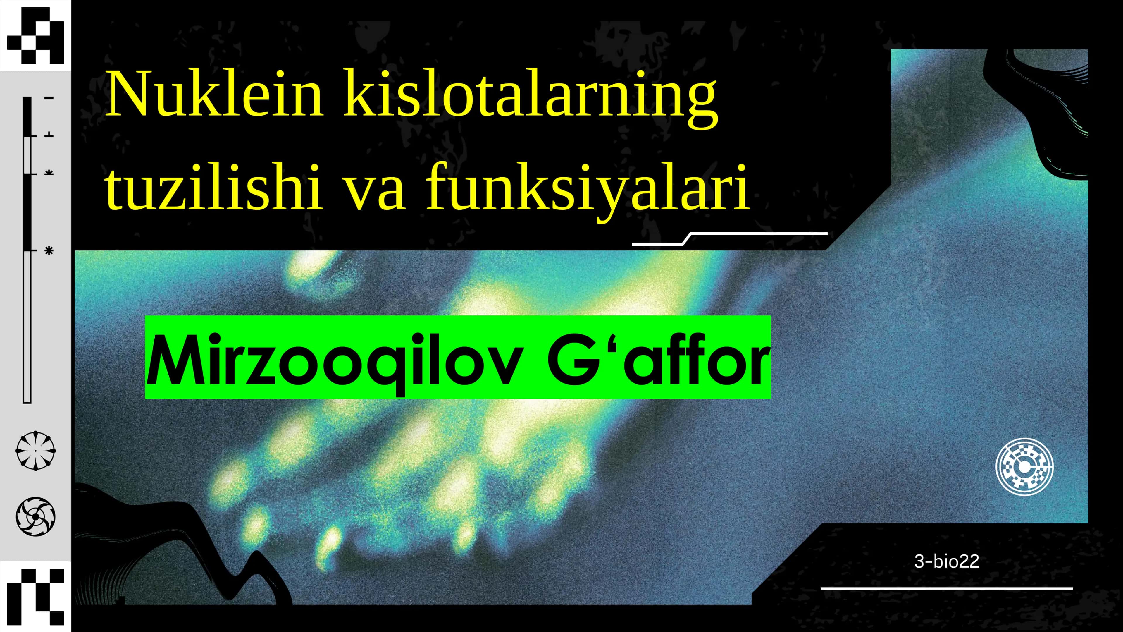 Nuklein kislotalar tuzilish va funksiyalari 1