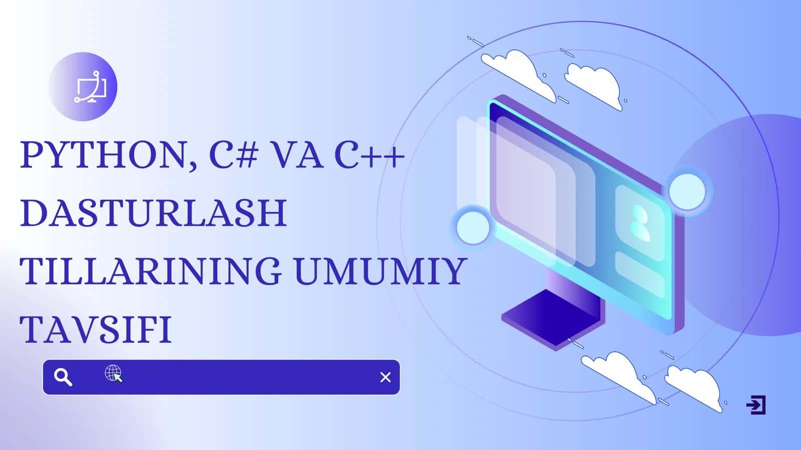 Python, C+ va C dasturlash tillarining umumiy tavsifi 1