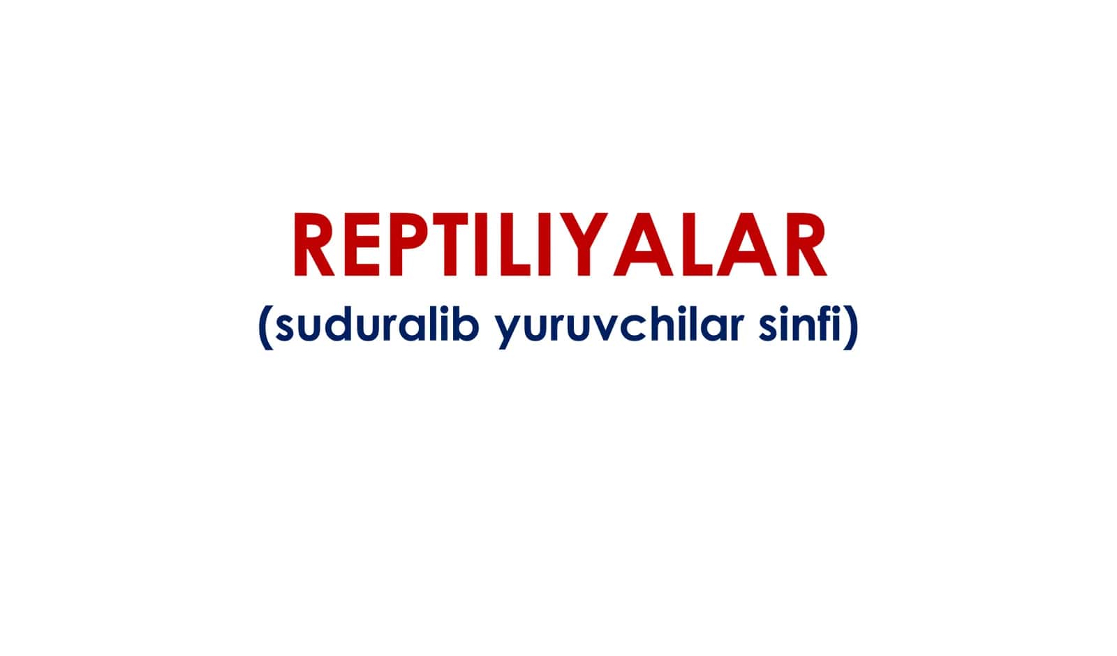 REPTILIYALAR 1