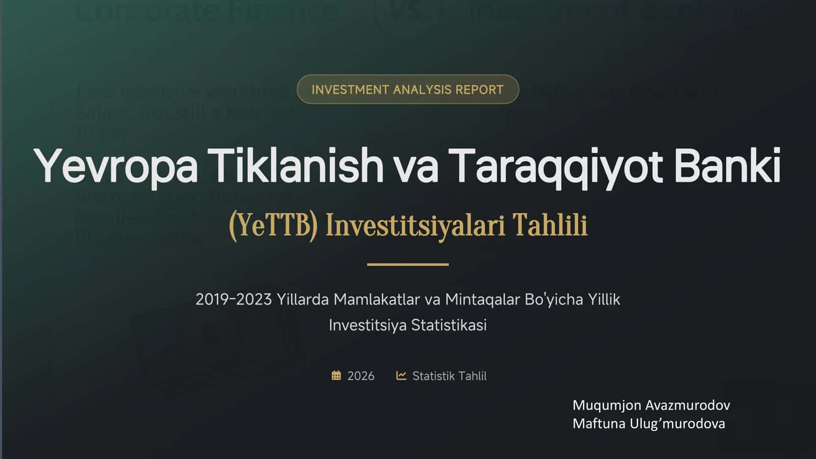 OʻZBEKISTON SUGʻURTA BOZORI TARIXI. HOZIRGI HOLATI. RIVOJLANISH ISTIQBOLLARI 1