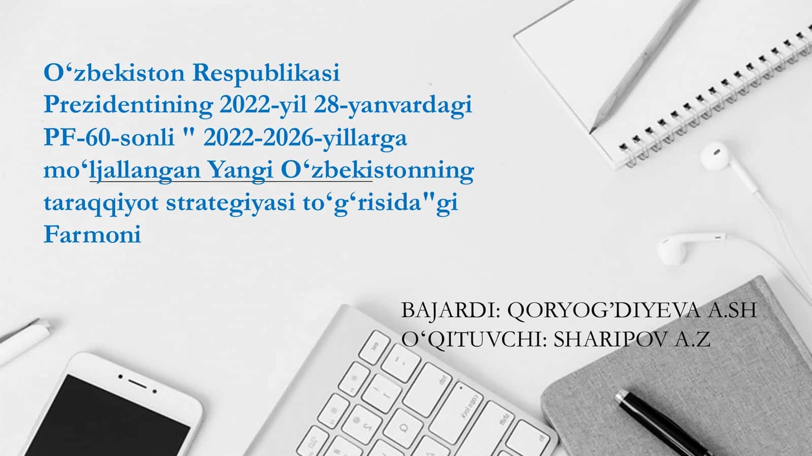2022-2026-yillarga moʻljallangan Yangi Oʻzbekistonning taraqqiyot strategiyasi toʻgʻrisida 1