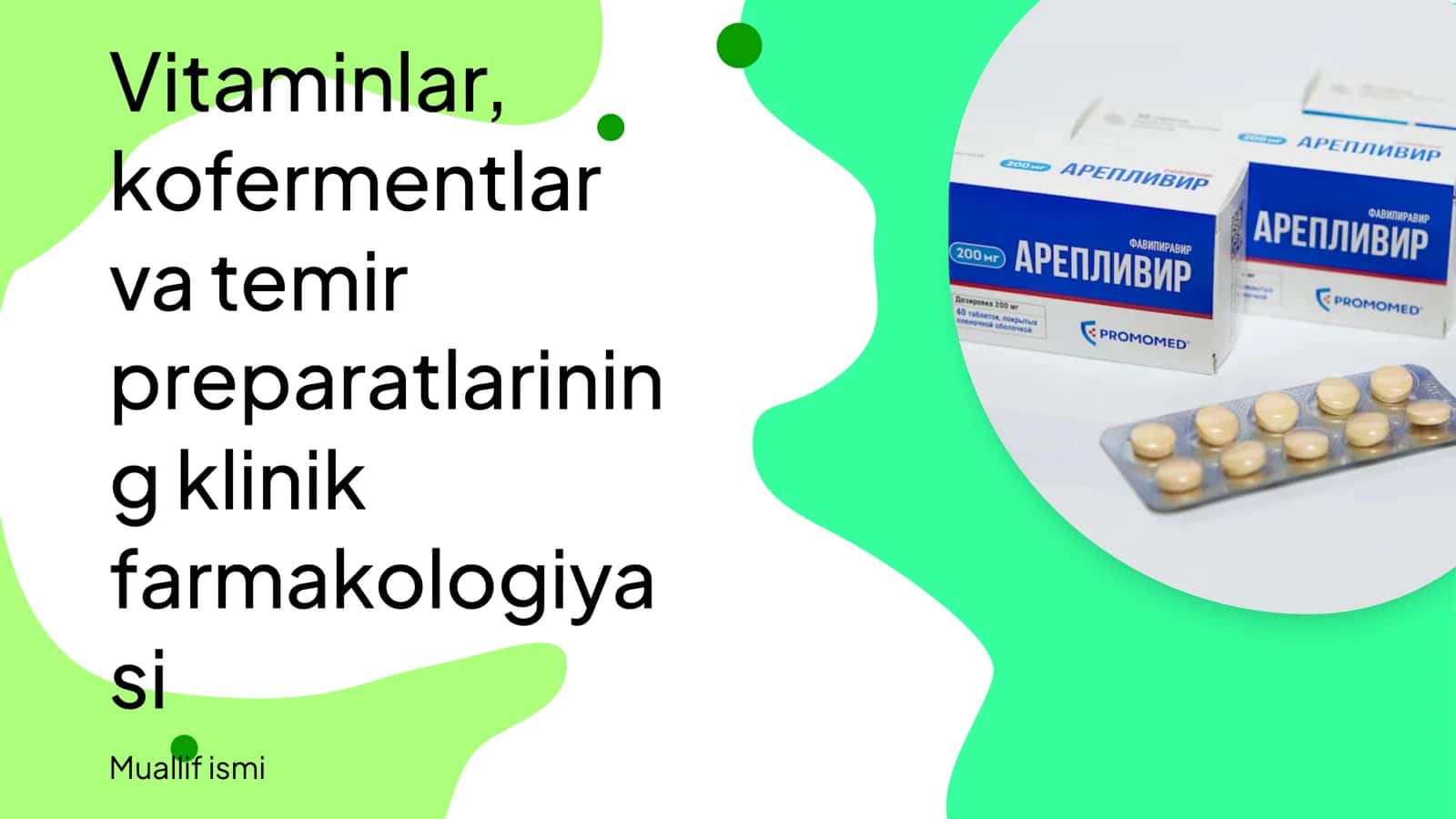 Vitaminlar, kofermentlar va temir preparatlarinin farmakologiya si 1